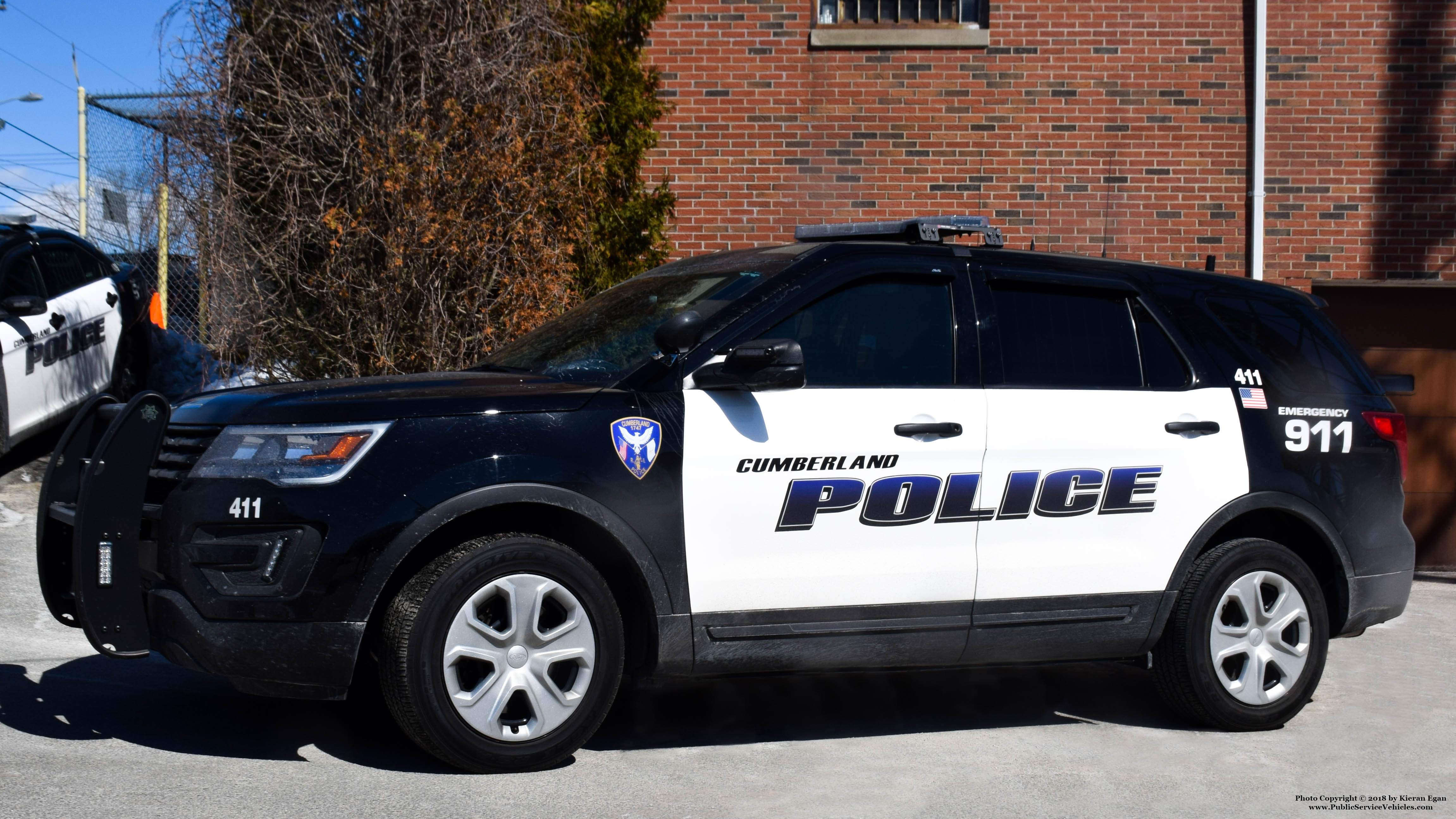 A photo  of Cumberland Police
            Cruiser 411, a 2018 Ford Police Interceptor Utility             taken by Kieran Egan