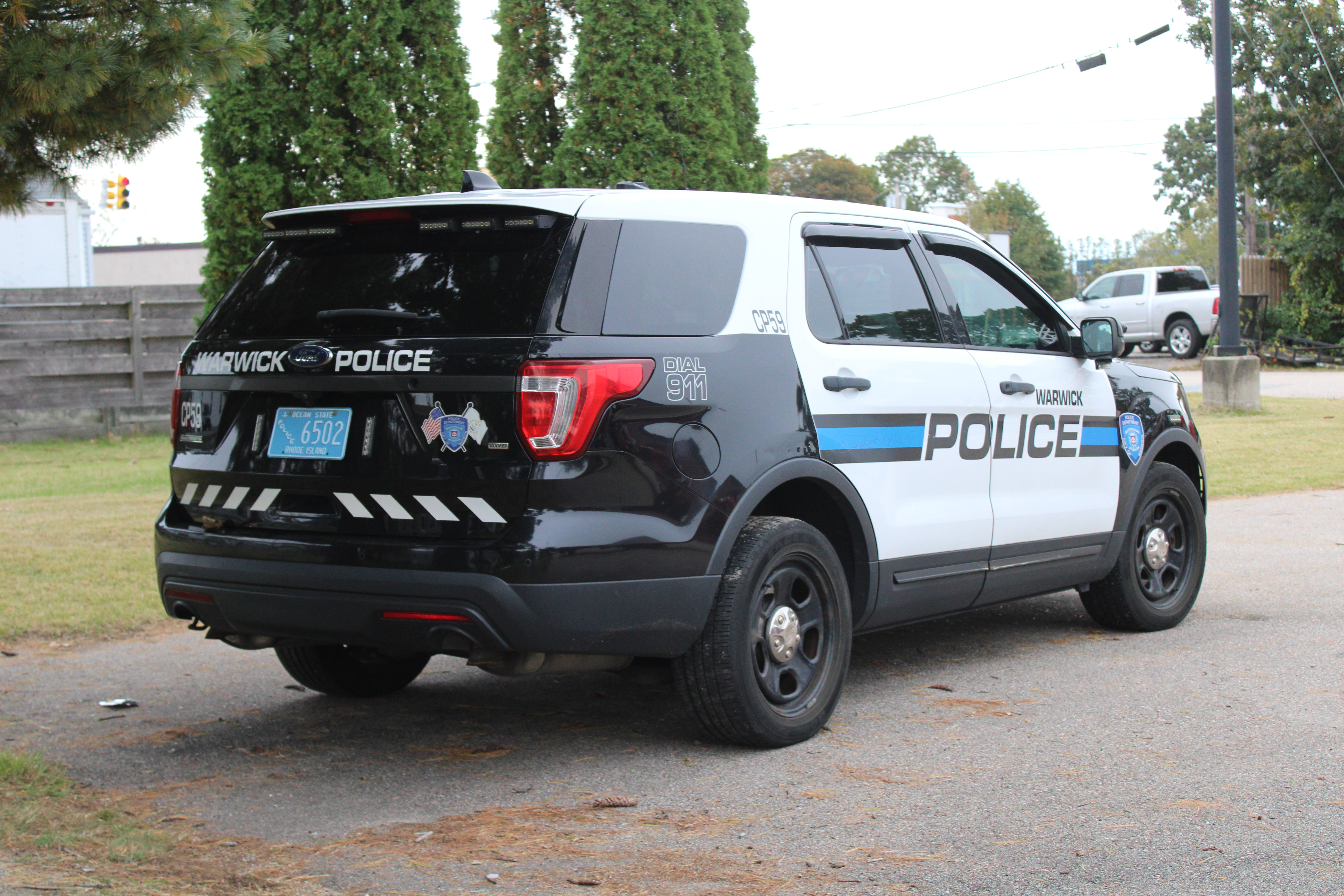 A photo  of Warwick Police
            Cruiser CP-59, a 2017 Ford Police Interceptor Utility             taken by @riemergencyvehicles