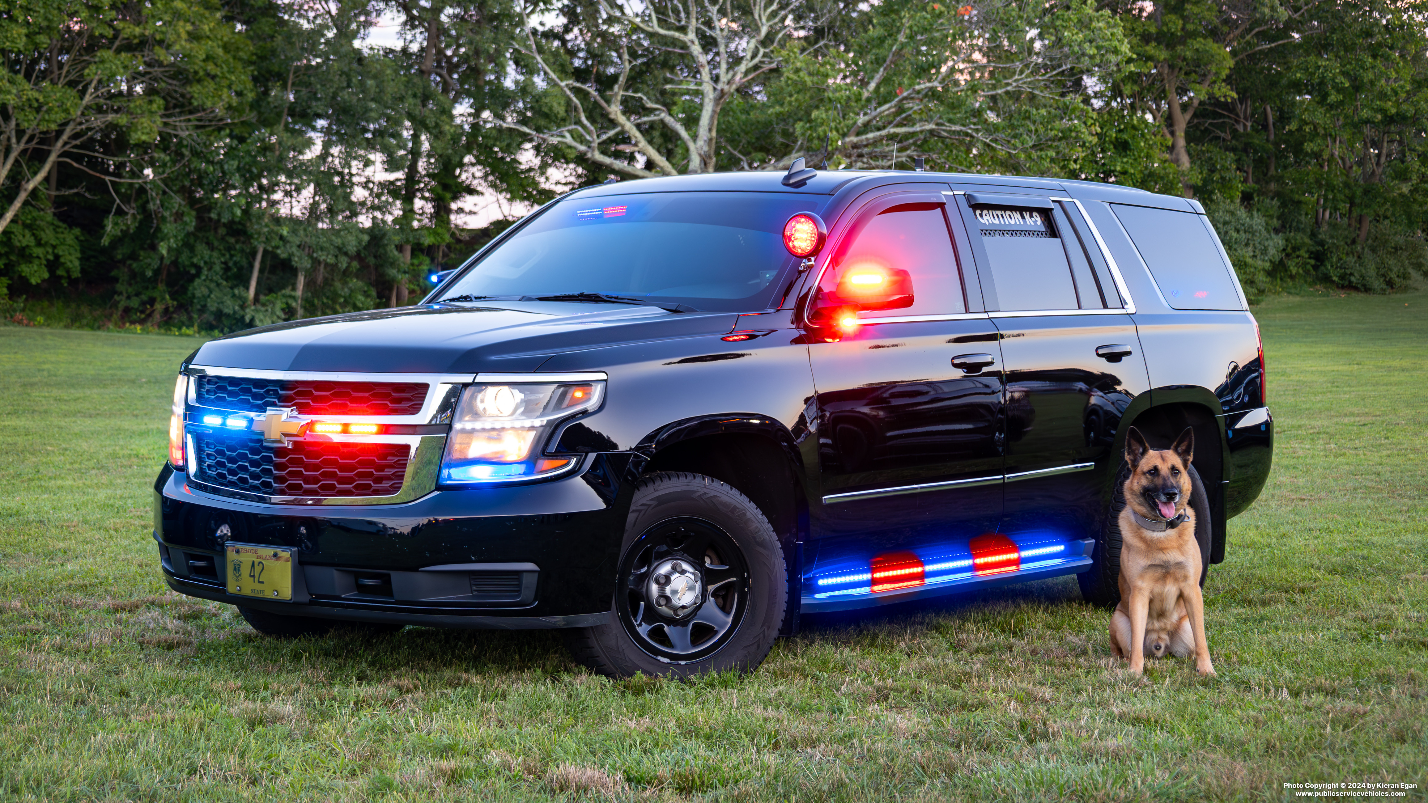 A photo  of Rhode Island Department of Corrections
            Cruiser 42, a 2017 Chevrolet Tahoe             taken by Kieran Egan