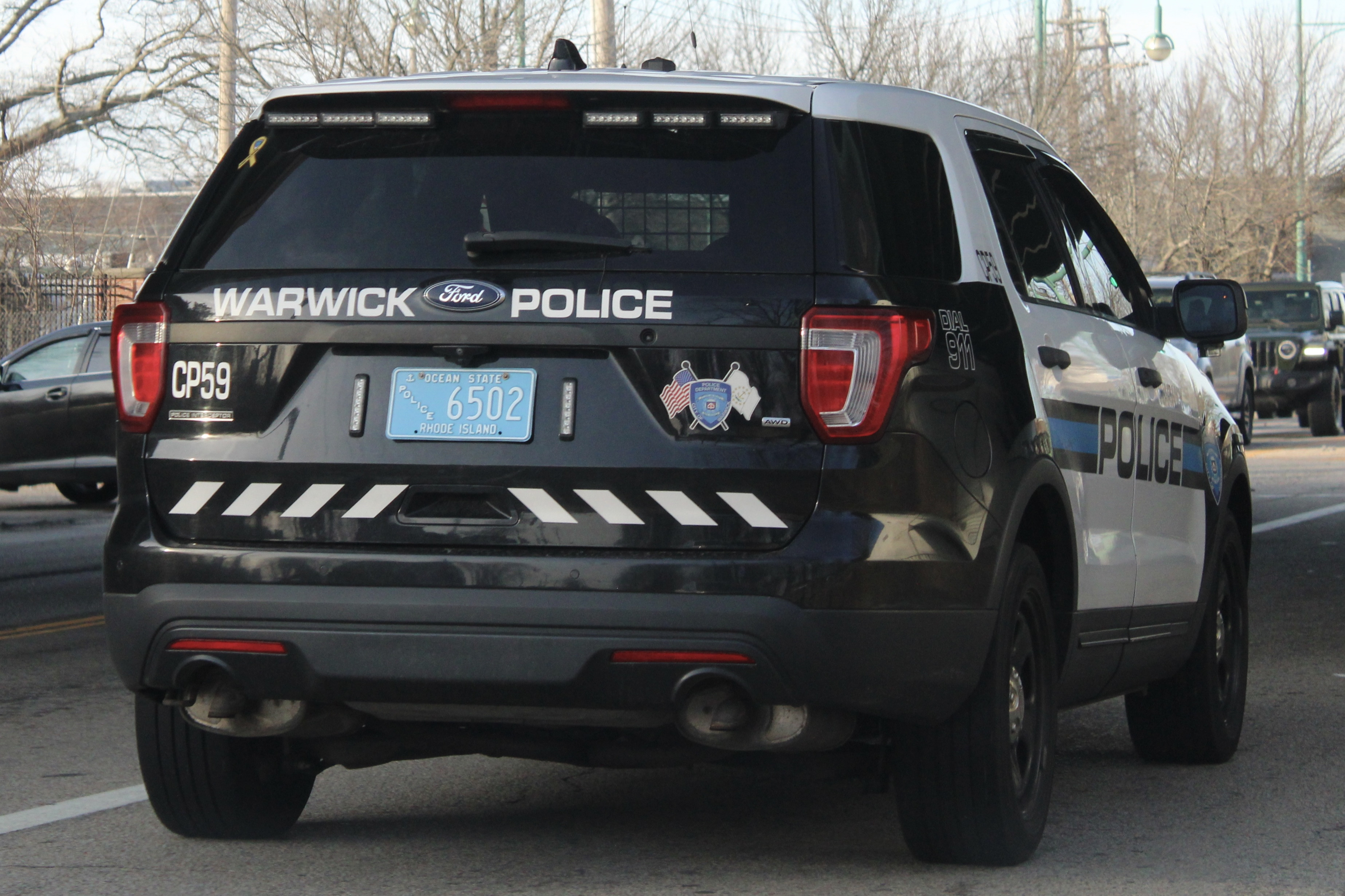 A photo  of Warwick Police
            Cruiser CP-59, a 2017 Ford Police Interceptor Utility             taken by @riemergencyvehicles