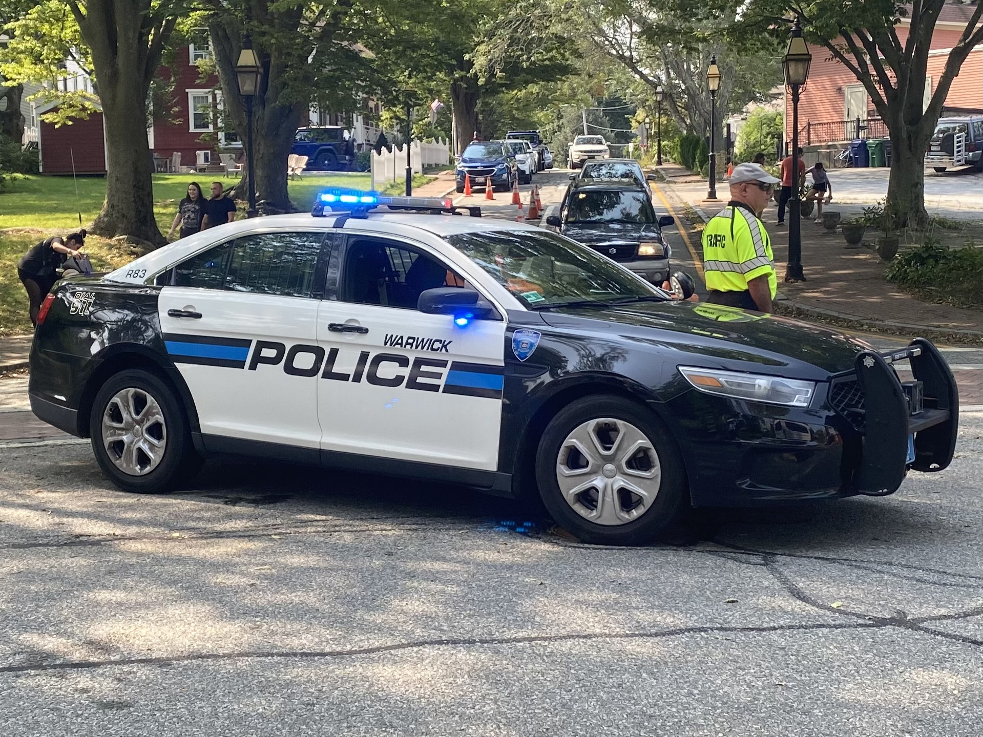 A photo  of Warwick Police
            Cruiser R-83, a 2014 Ford Police Interceptor Sedan             taken by @riemergencyvehicles