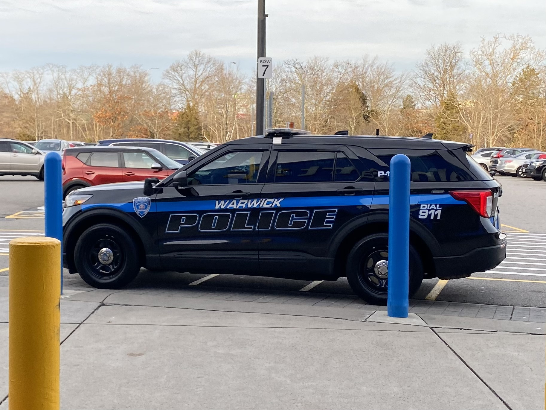 A photo  of Warwick Police
            Cruiser P-11, a 2021 Ford Police Interceptor Utility             taken by @riemergencyvehicles