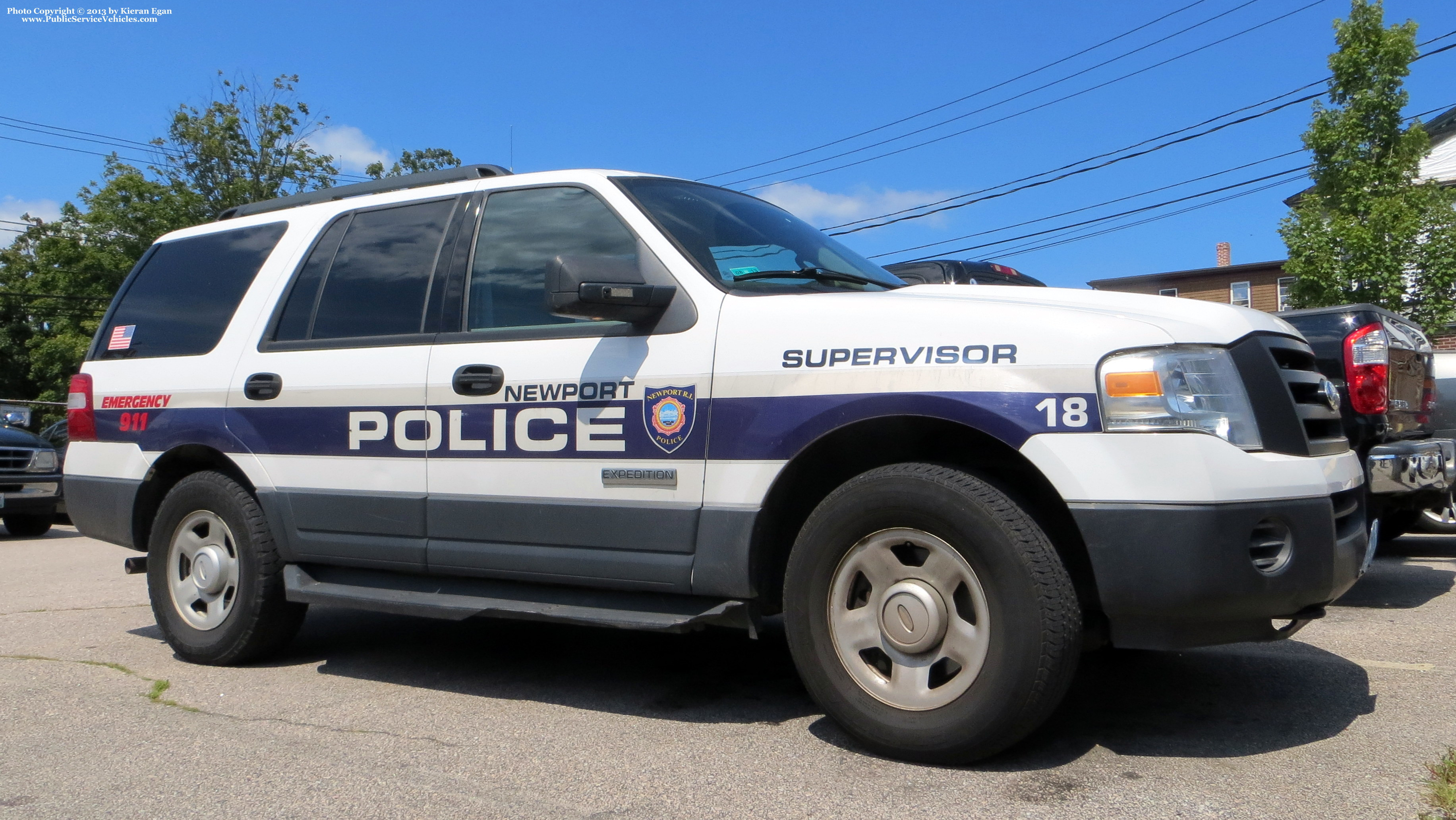 A photo  of Newport Police
            Car 18, a 2007-2013 Ford Expedition             taken by Kieran Egan