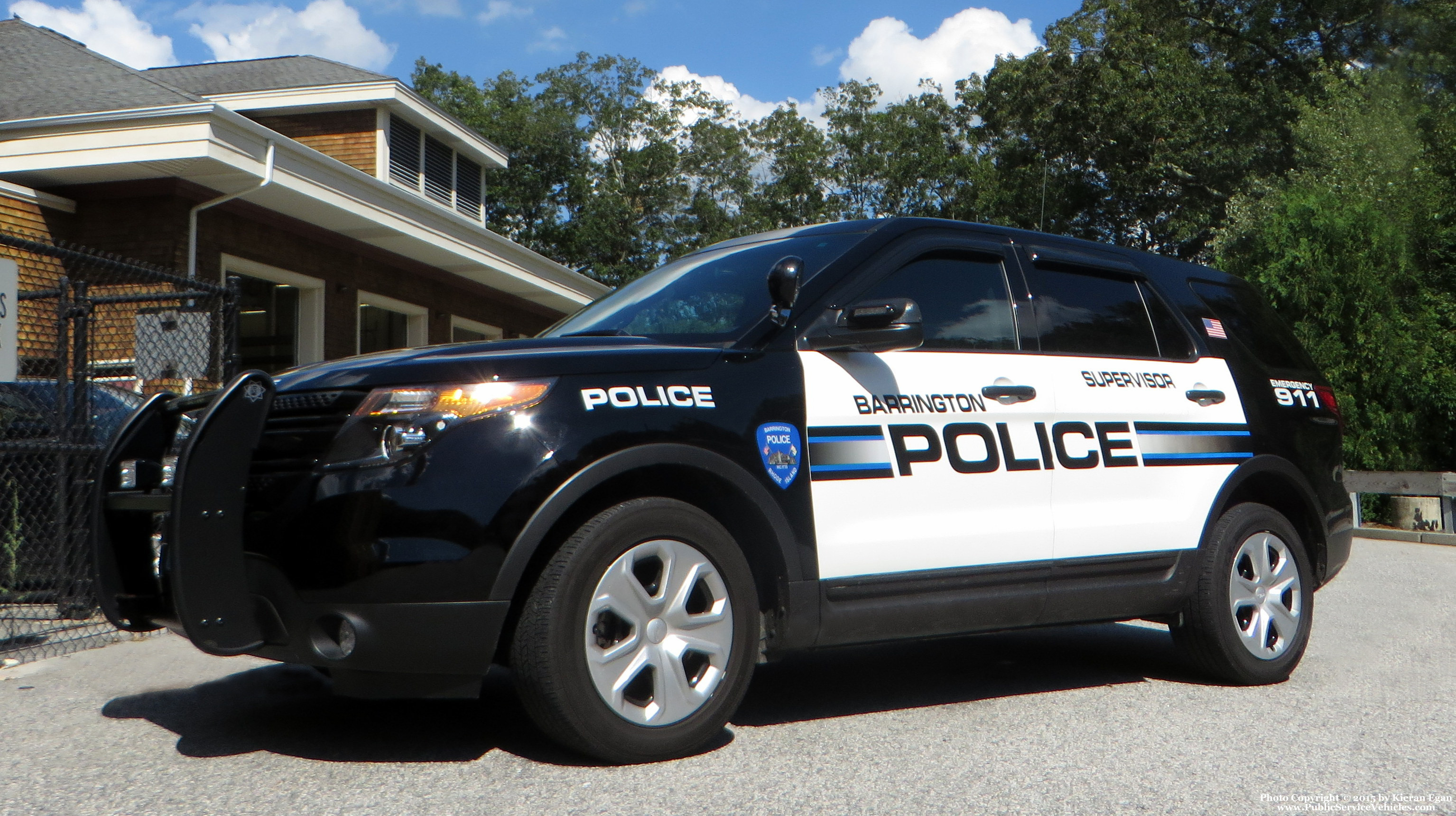 A photo  of Barrington Police
            Supervisor 1, a 2014 Ford Police Interceptor Utility             taken by Kieran Egan