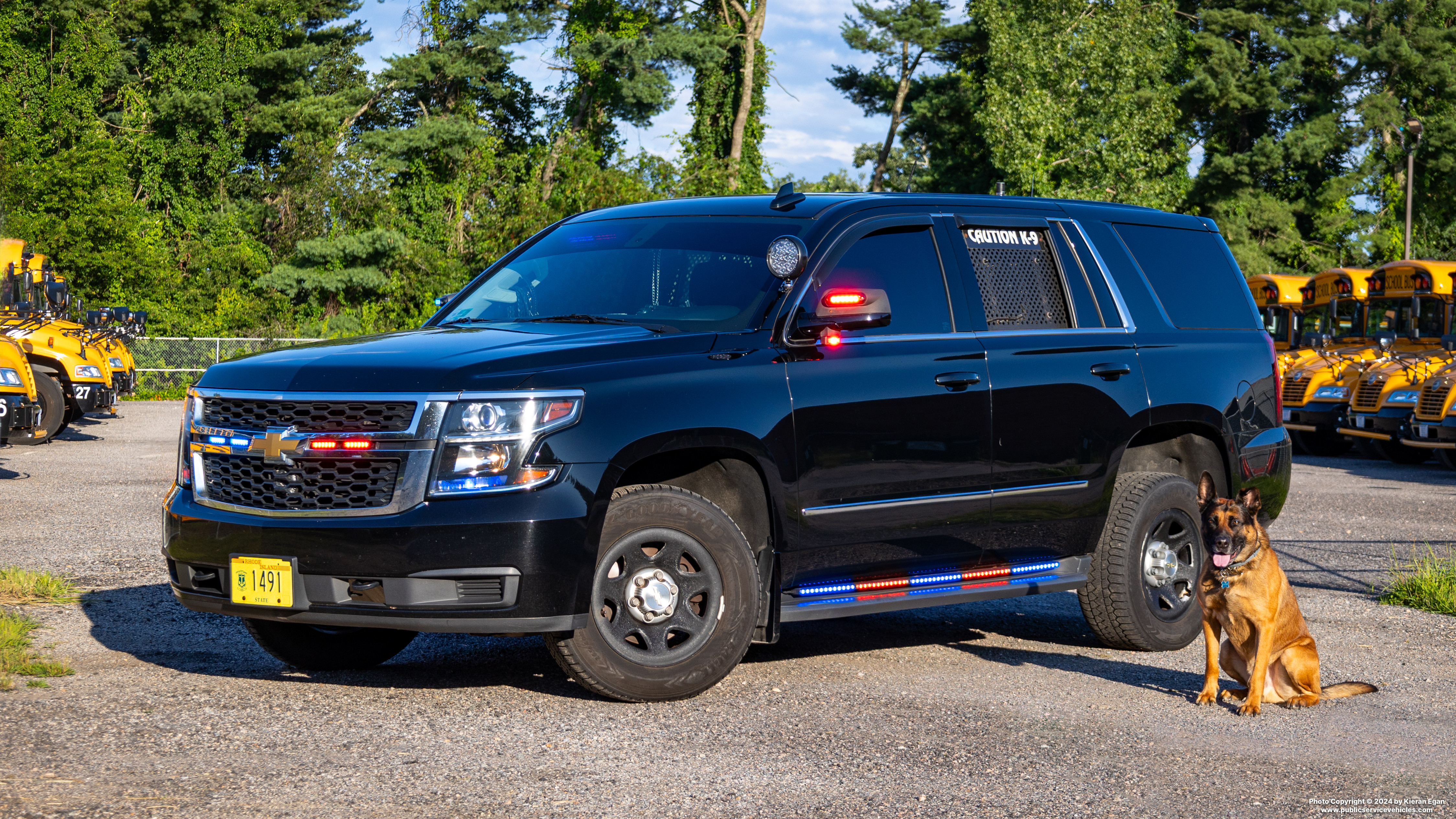 A photo  of Rhode Island Department of Corrections
            Cruiser 1491, a 2017 Chevrolet Tahoe             taken by Kieran Egan