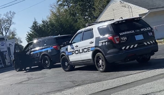 A photo  of Warwick Police
            Cruiser T-34, a 2016 Ford Police Interceptor Utility             taken by @riemergencyvehicles