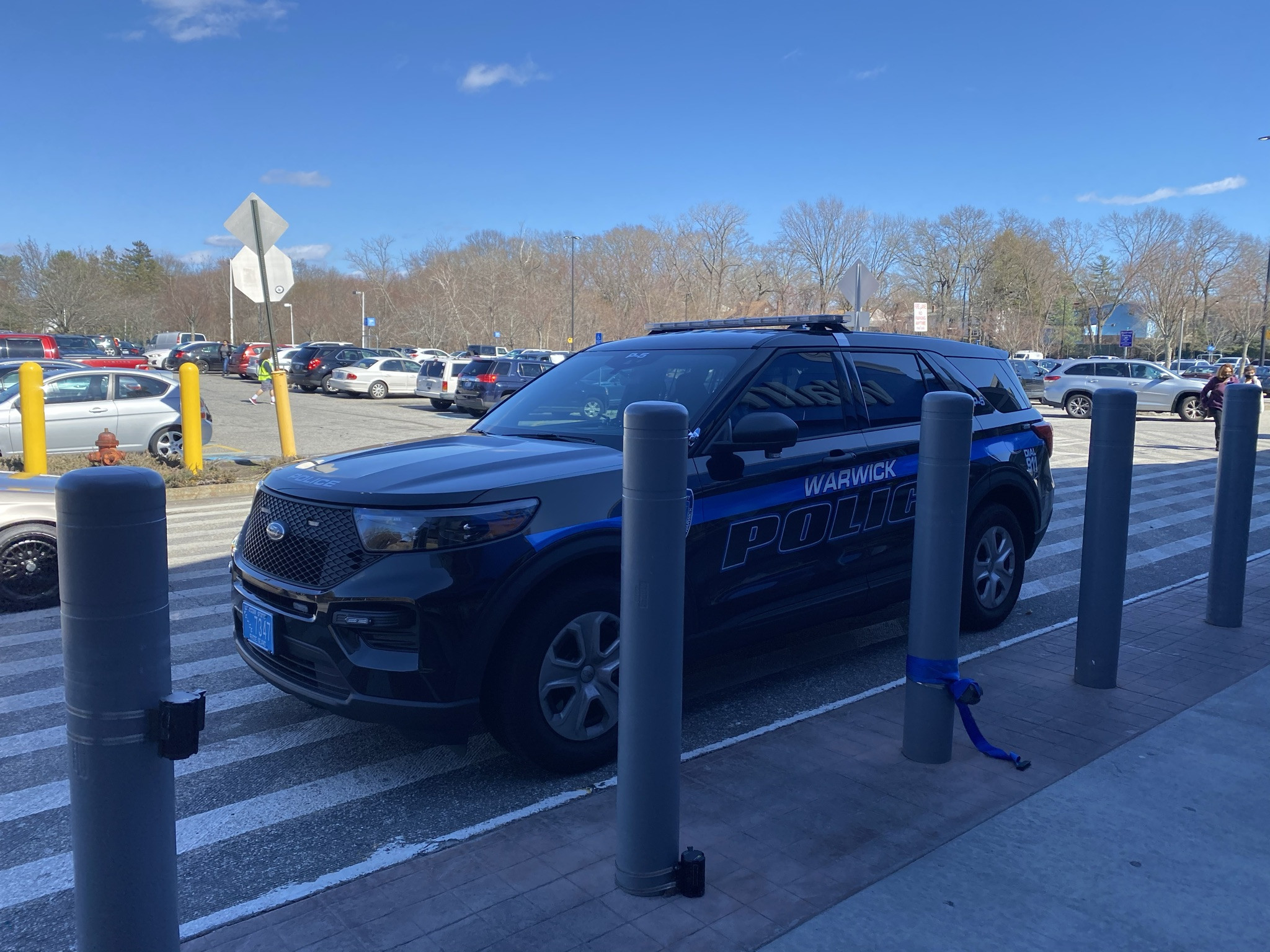 A photo  of Warwick Police
            Cruiser P-5, a 2021 Ford Police Interceptor Utility             taken by @riemergencyvehicles