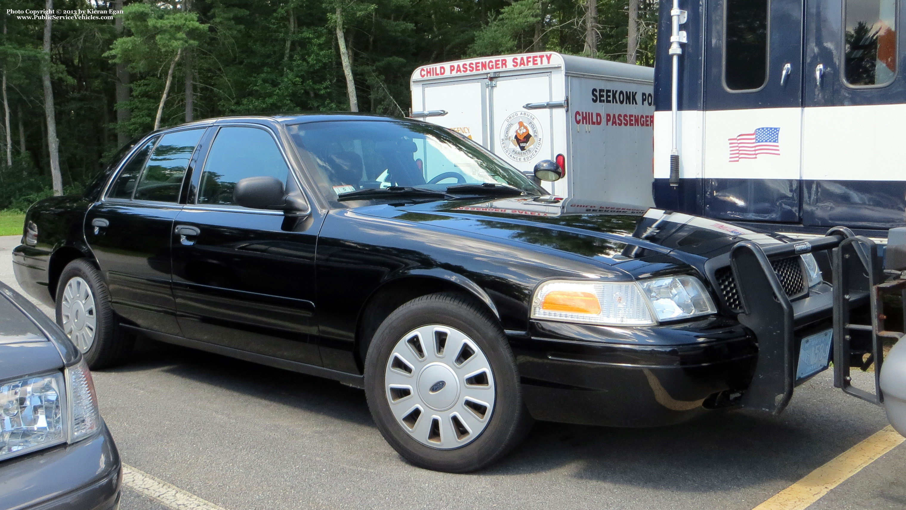 A photo  of Seekonk Police
            Spare/Court Car, a 2007 Ford Crown Victoria Police Interceptor             taken by Kieran Egan