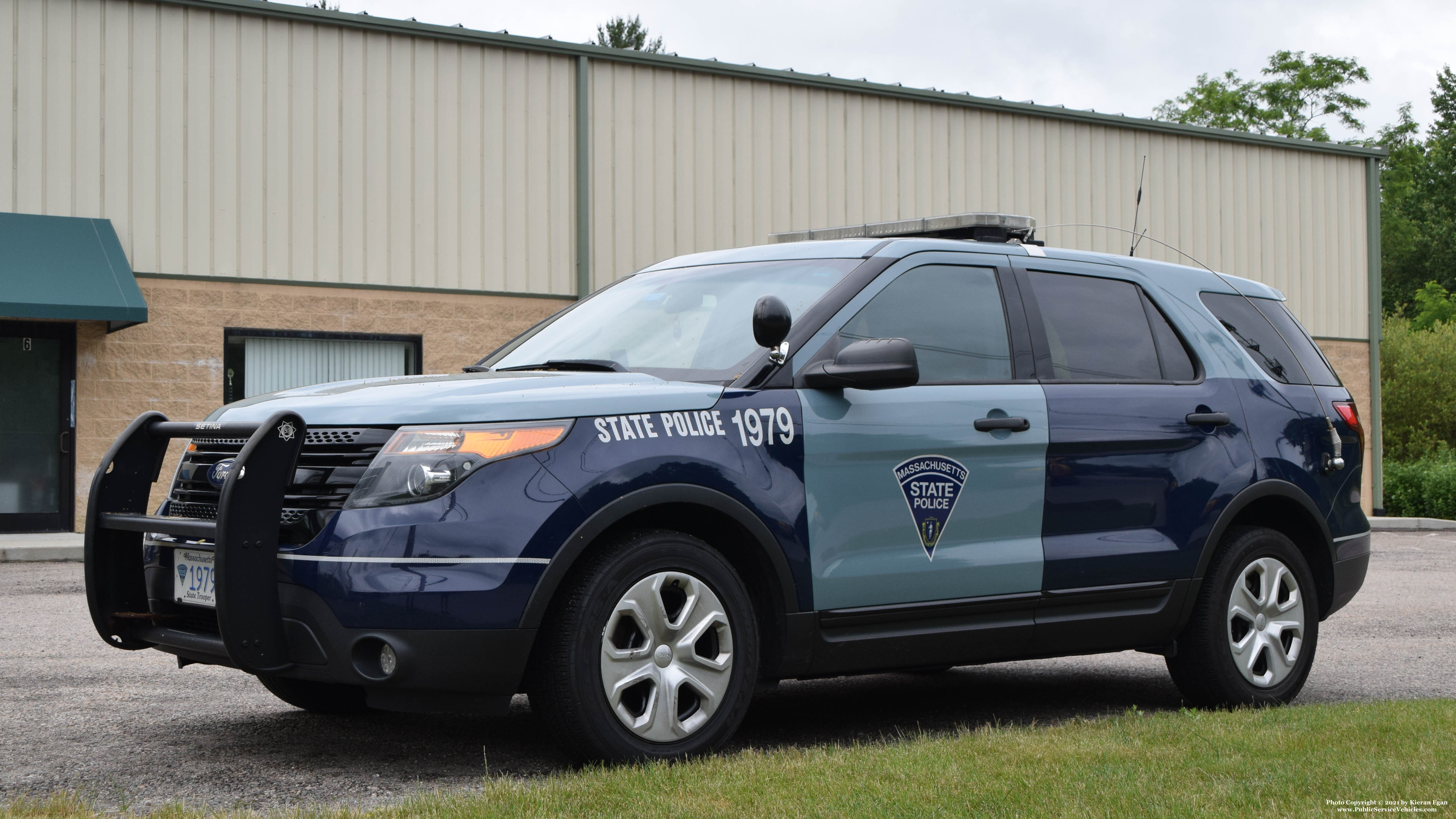 A photo  of Massachusetts State Police
            Cruiser 1979, a 2014 Ford Police Interceptor Utility             taken by Kieran Egan