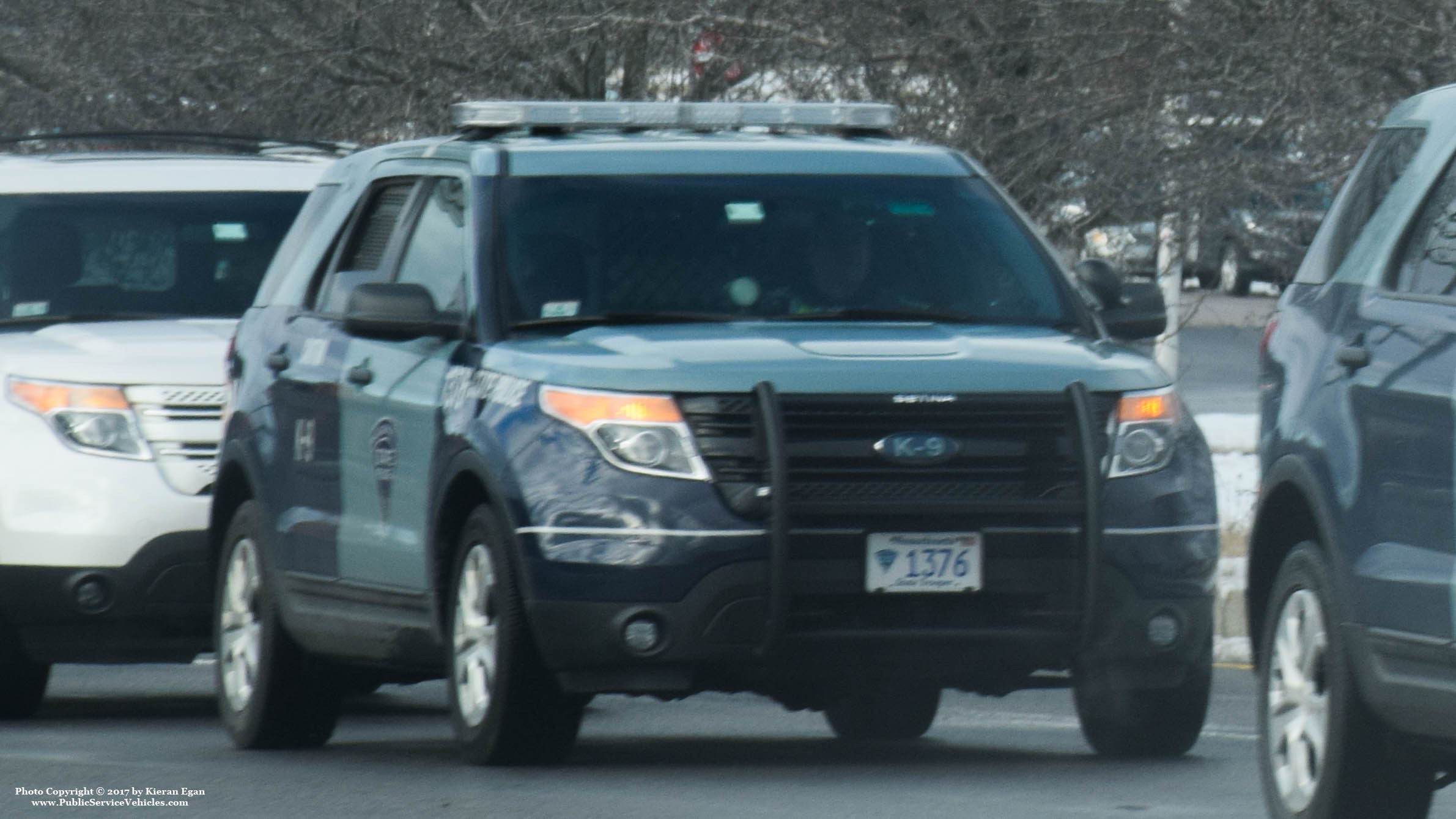 A photo  of Massachusetts State Police
            Cruiser 1376, a 2015 Ford Police Interceptor Utility             taken by Kieran Egan