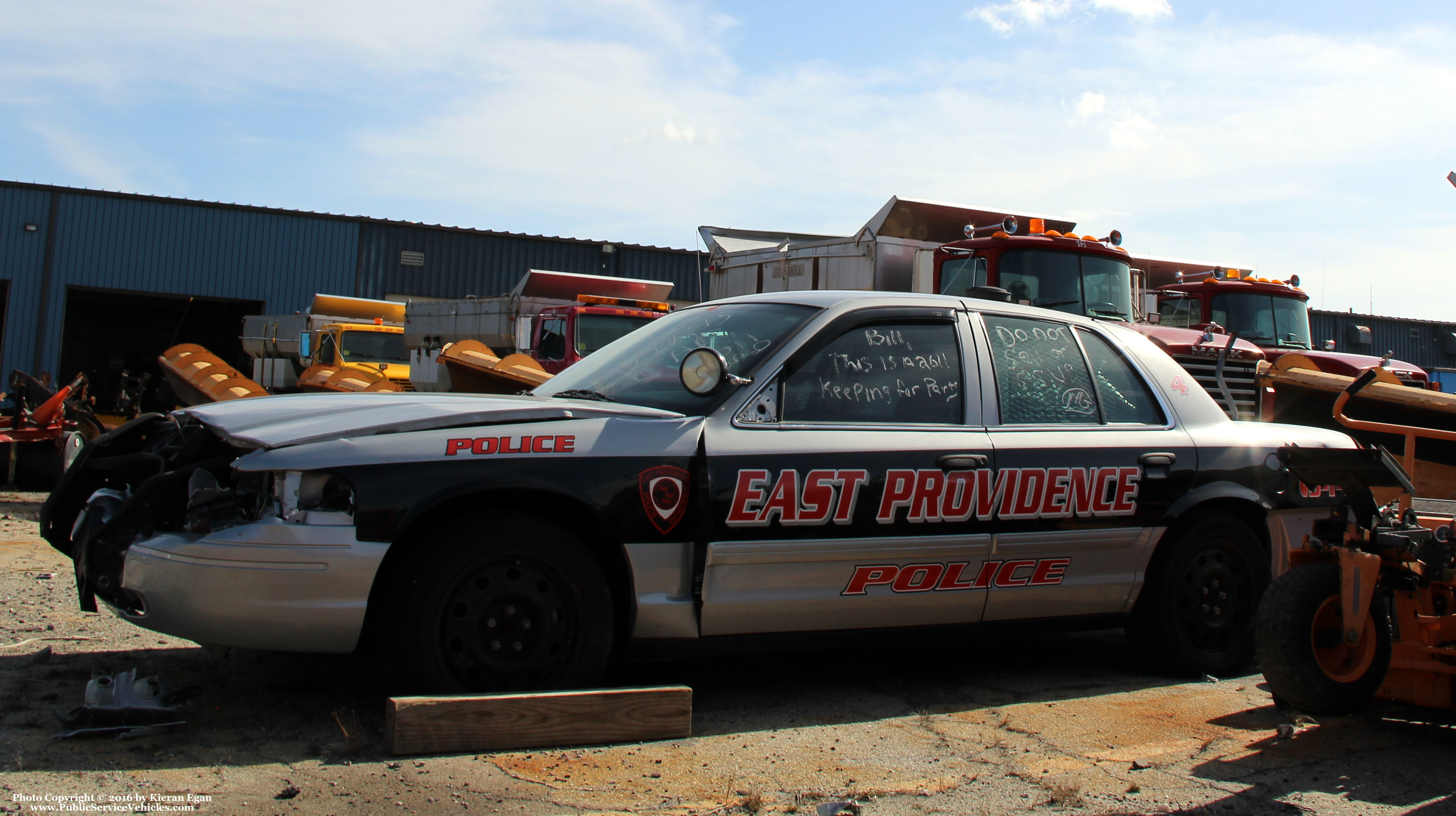 A photo  of East Providence Police
            Car 4, a 2011 Ford Crown Victoria Police Interceptor             taken by Kieran Egan