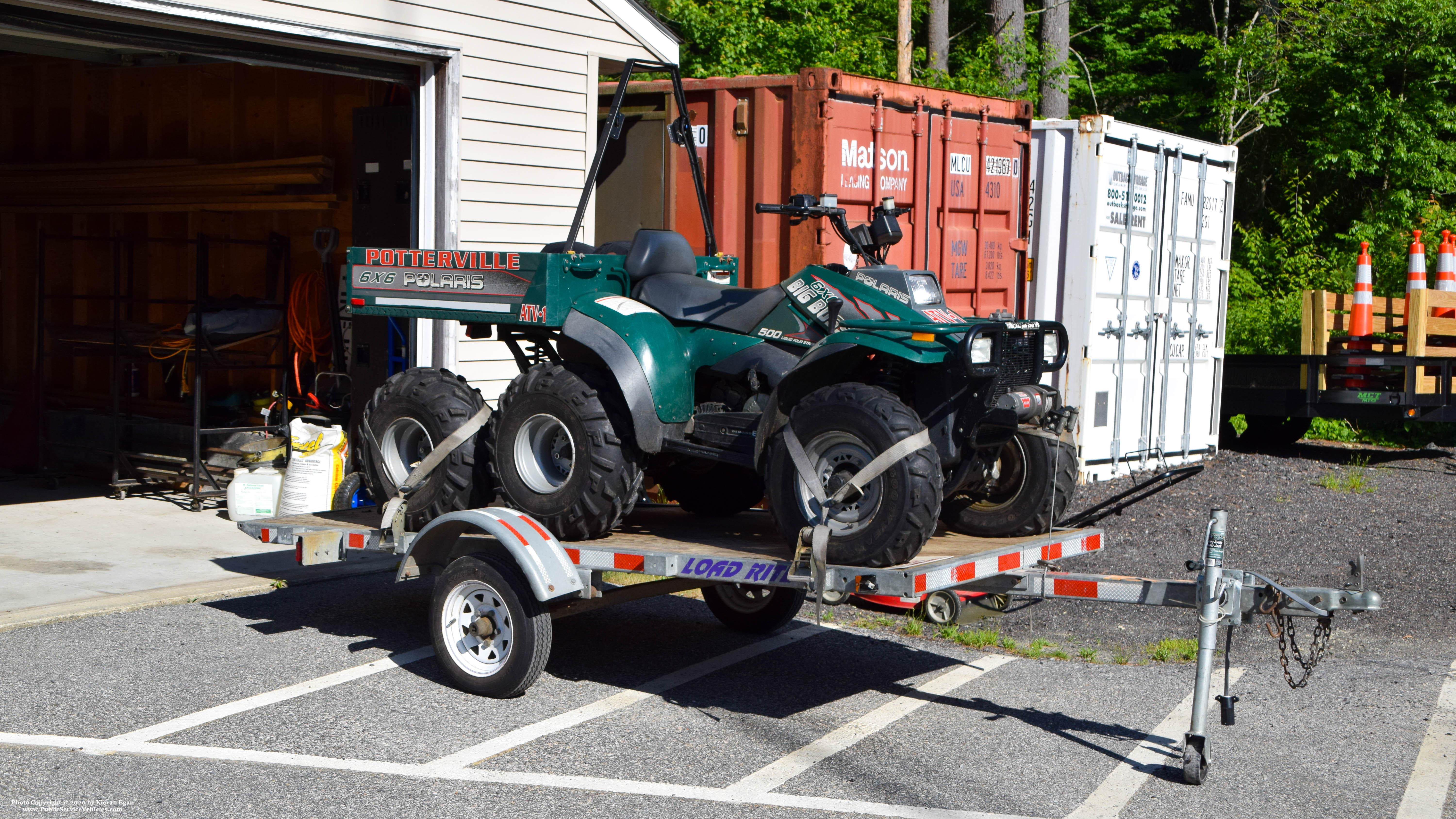 A photo  of Potterville Fire District
            ATV 1, a 2000 Polaris Big Boss 6x6 500             taken by Kieran Egan