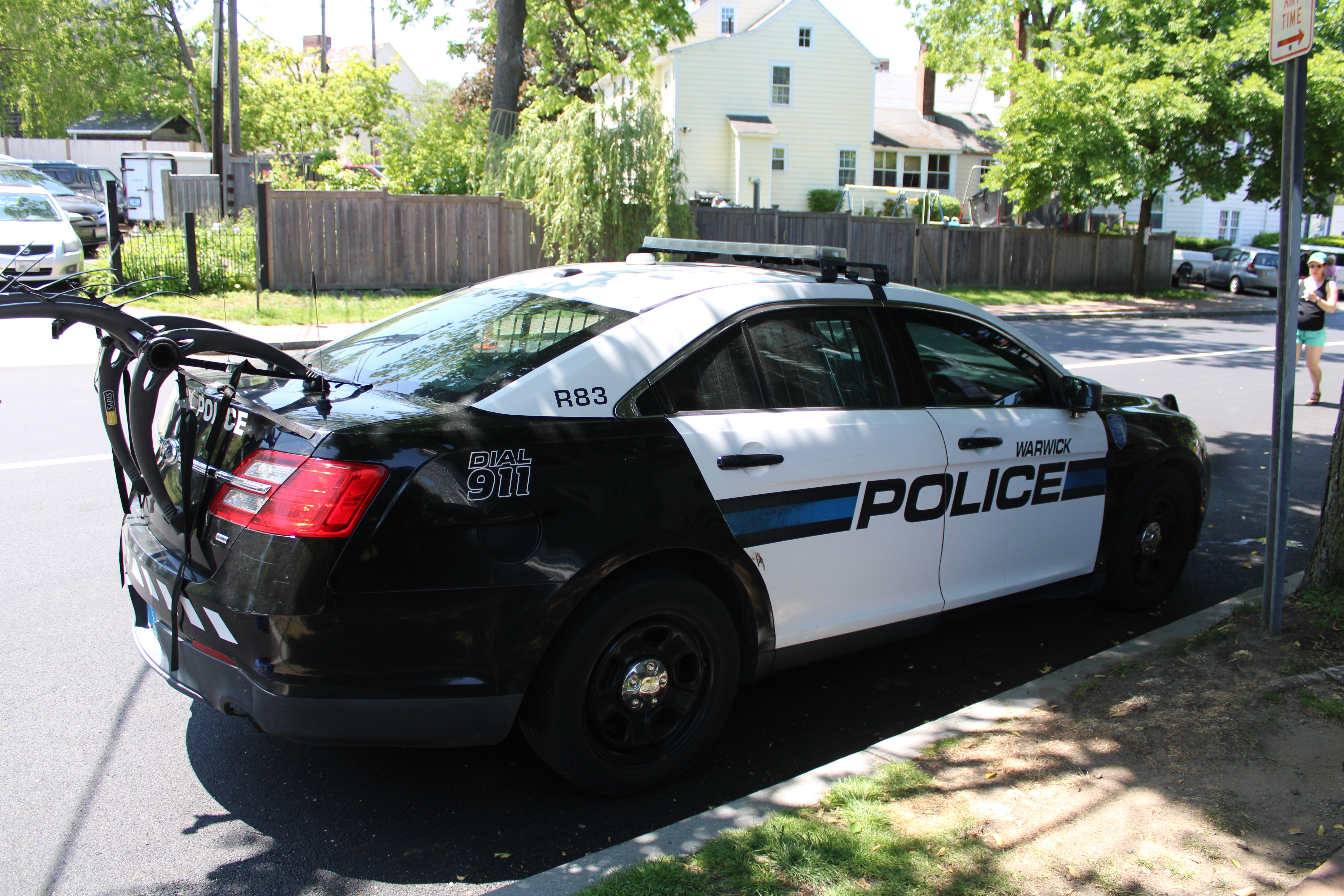 A photo  of Warwick Police
            Cruiser R-83, a 2014 Ford Police Interceptor Sedan             taken by @riemergencyvehicles