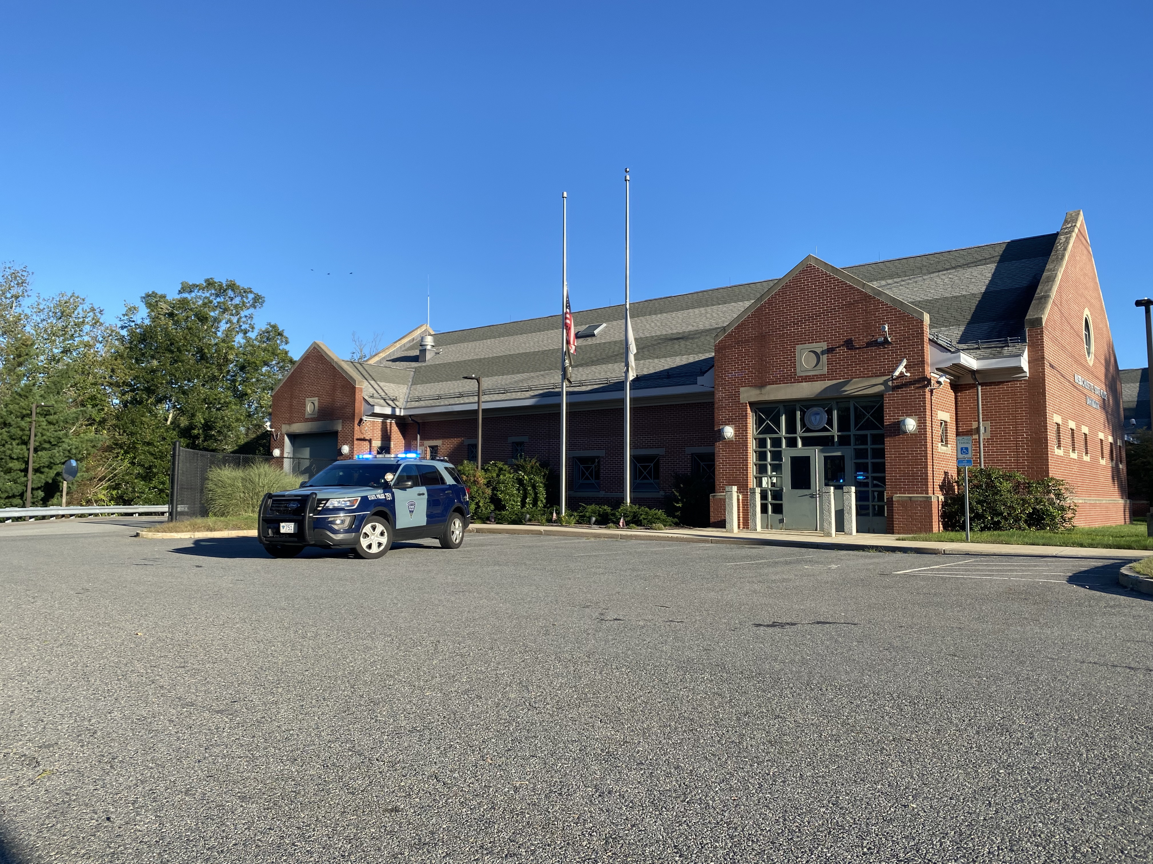 A photo  of Massachusetts State Police
            Cruiser 751, a 2019 Ford Police Interceptor Utility             taken by @riemergencyvehicles