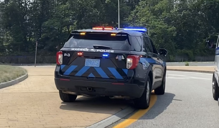 A photo  of Warwick Police
            Cruiser P-3, a 2021 Ford Police Interceptor Utility             taken by @riemergencyvehicles