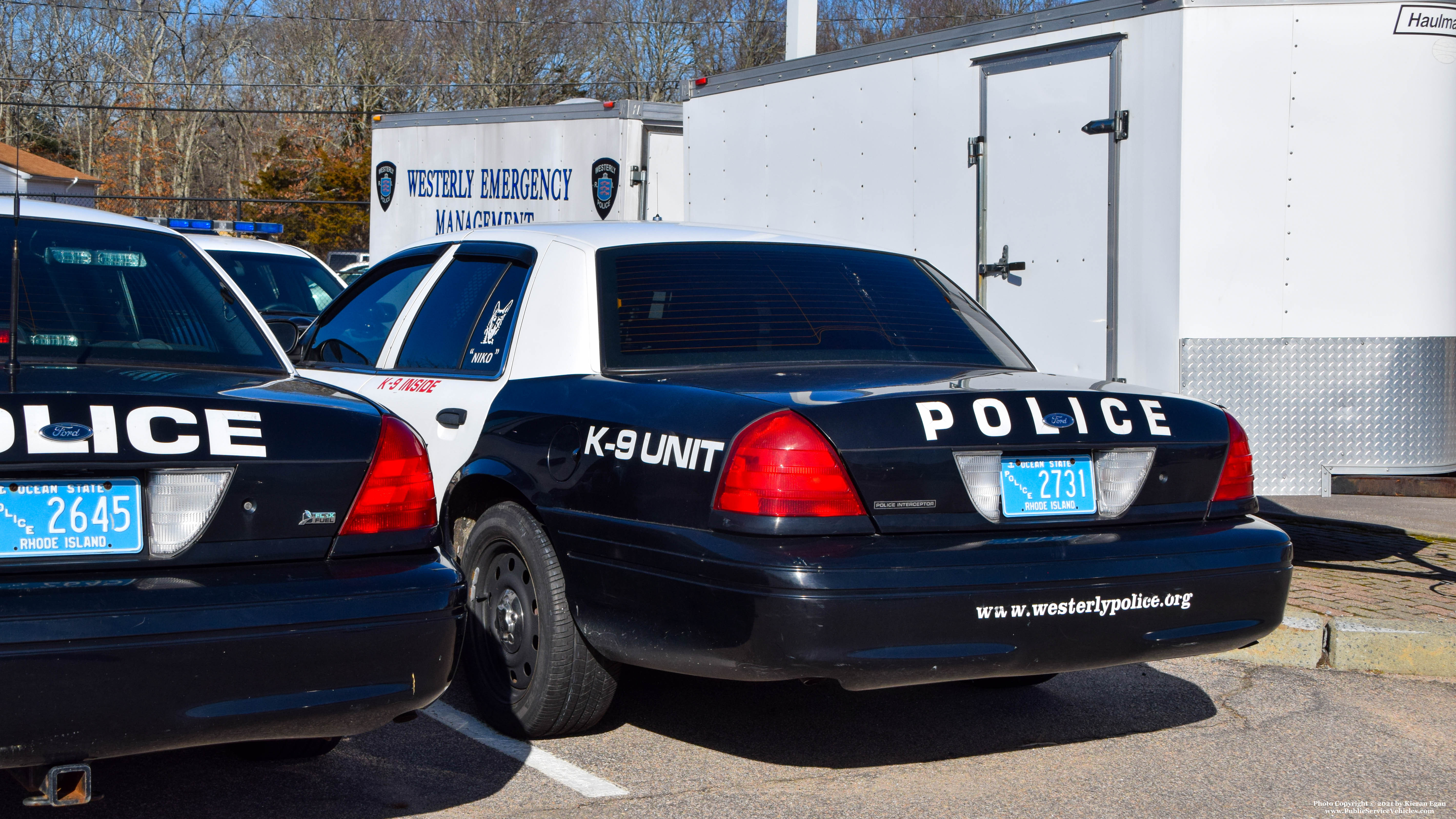 A photo  of Westerly Police
            Cruiser 793, a 2009-2011 Ford Crown Victoria Police Interceptor             taken by Kieran Egan