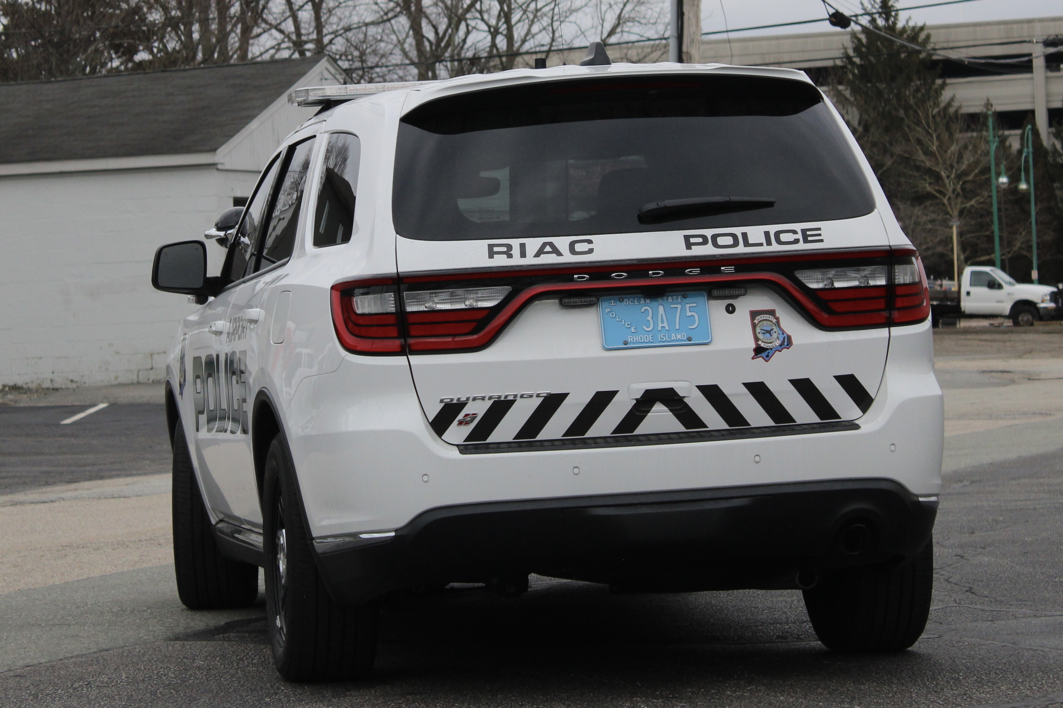 A photo  of Rhode Island Airport Police
            Cruiser 3A75, a 2022 Dodge Durango             taken by @riemergencyvehicles