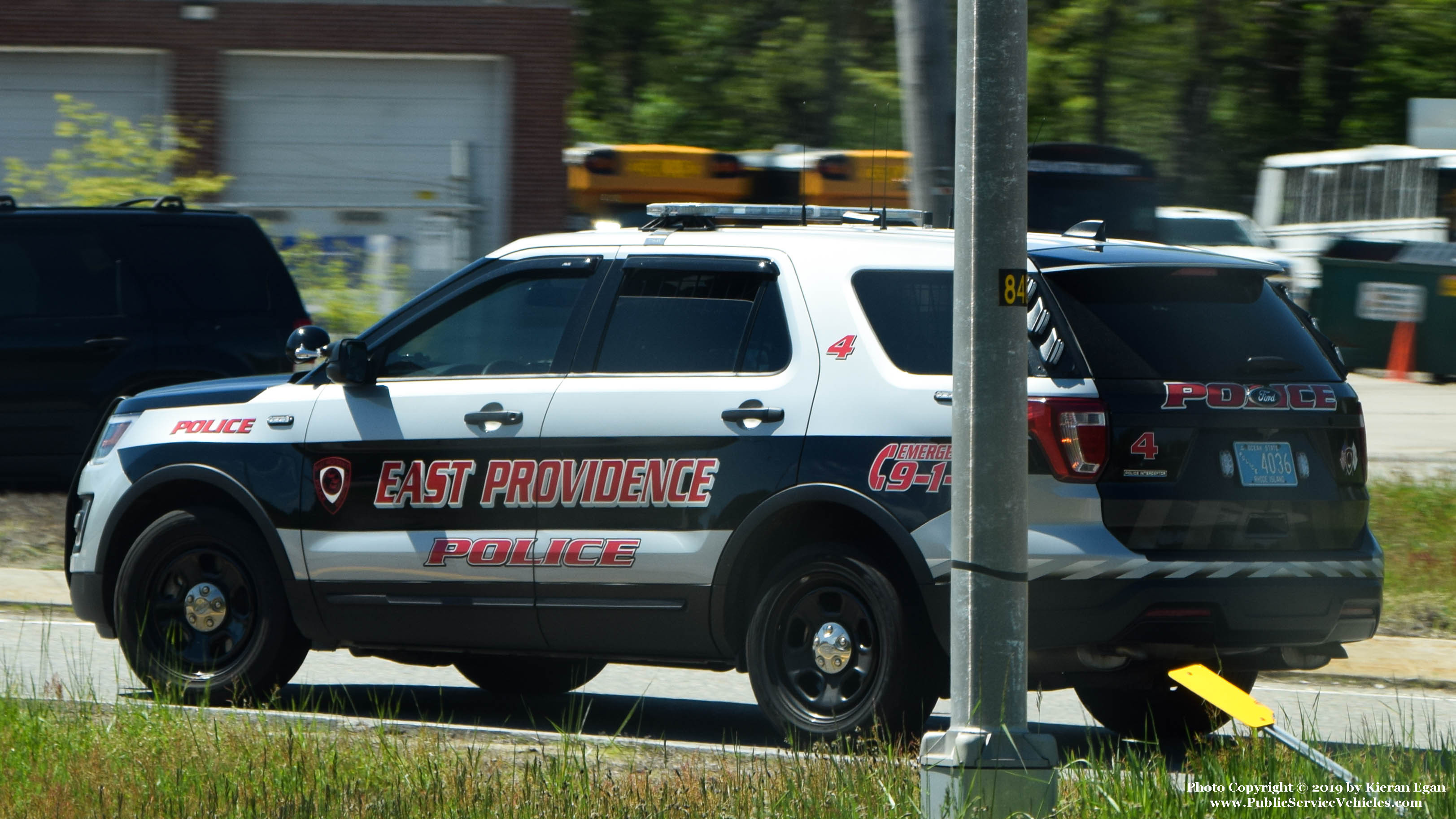 A photo  of East Providence Police
            Car 4, a 2018 Ford Police Interceptor Utility             taken by Kieran Egan