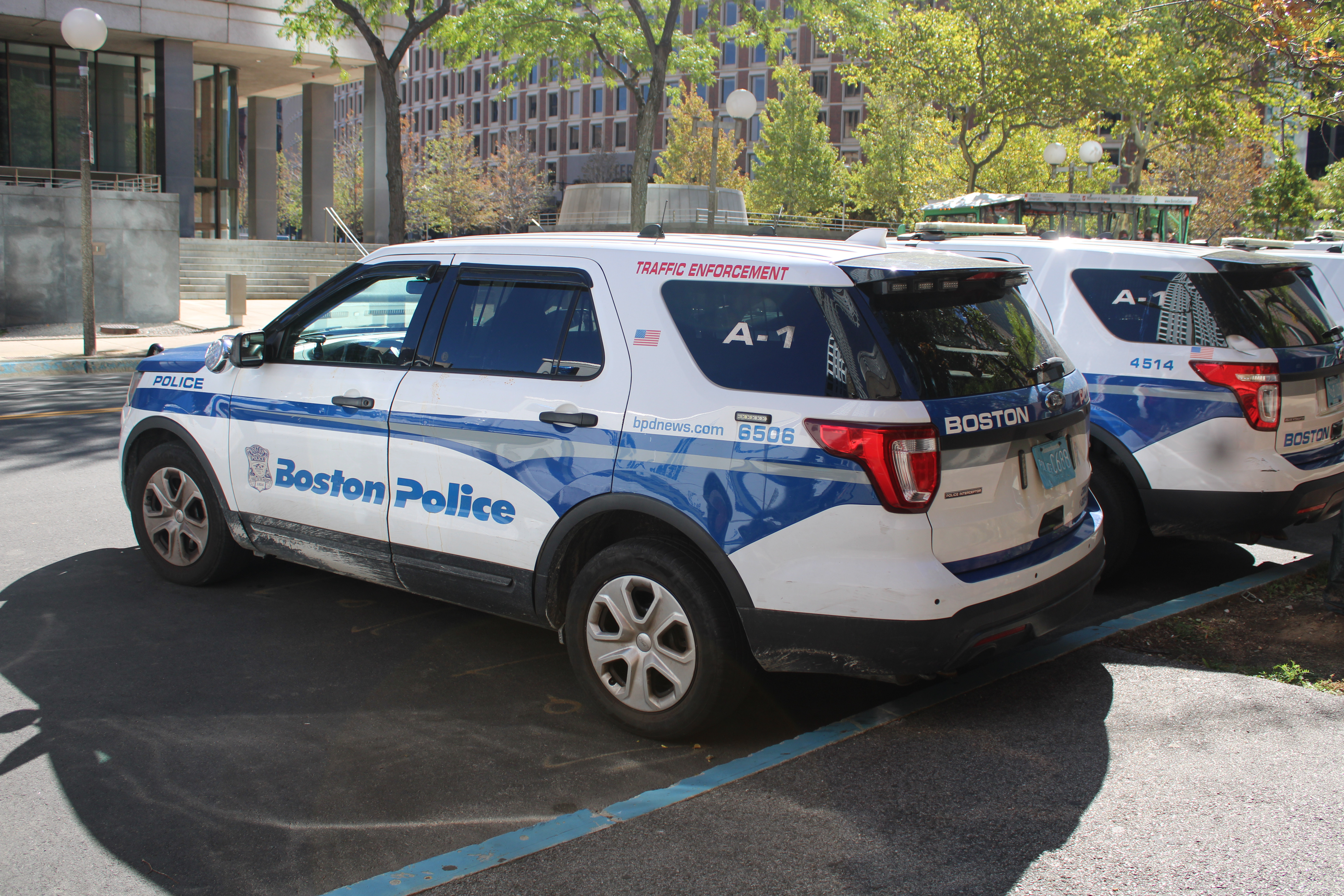 A photo  of Boston Police
            Cruiser 6506, a 2016 Ford Police Interceptor Utility             taken by @riemergencyvehicles