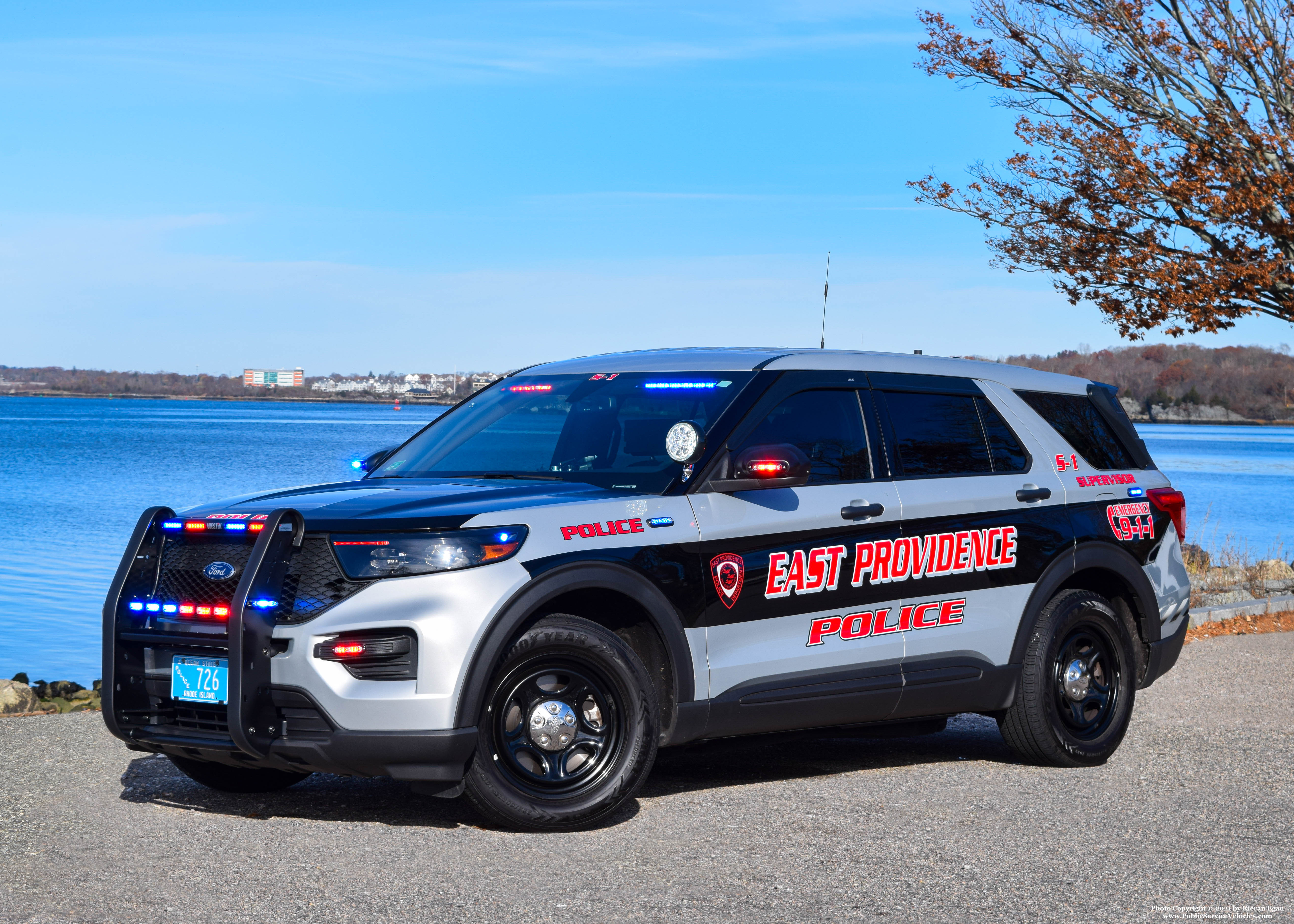 A photo  of East Providence Police
            Supervisor 1, a 2020 Ford Police Interceptor Utility             taken by Kieran Egan