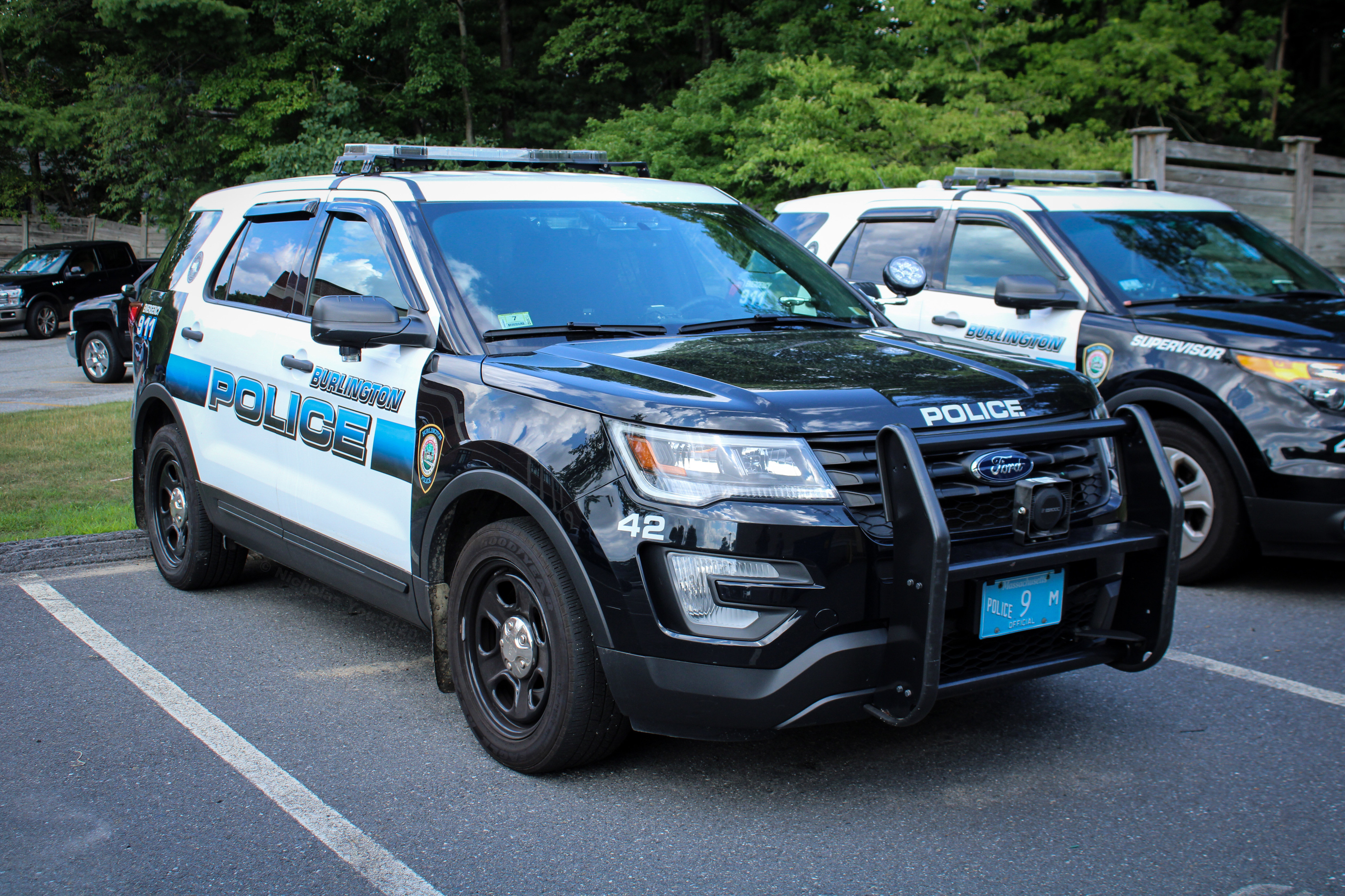 A photo  of Burlington Police
            Cruiser 42, a 2016-2019 Ford Police Interceptor Utility             taken by Nicholas You