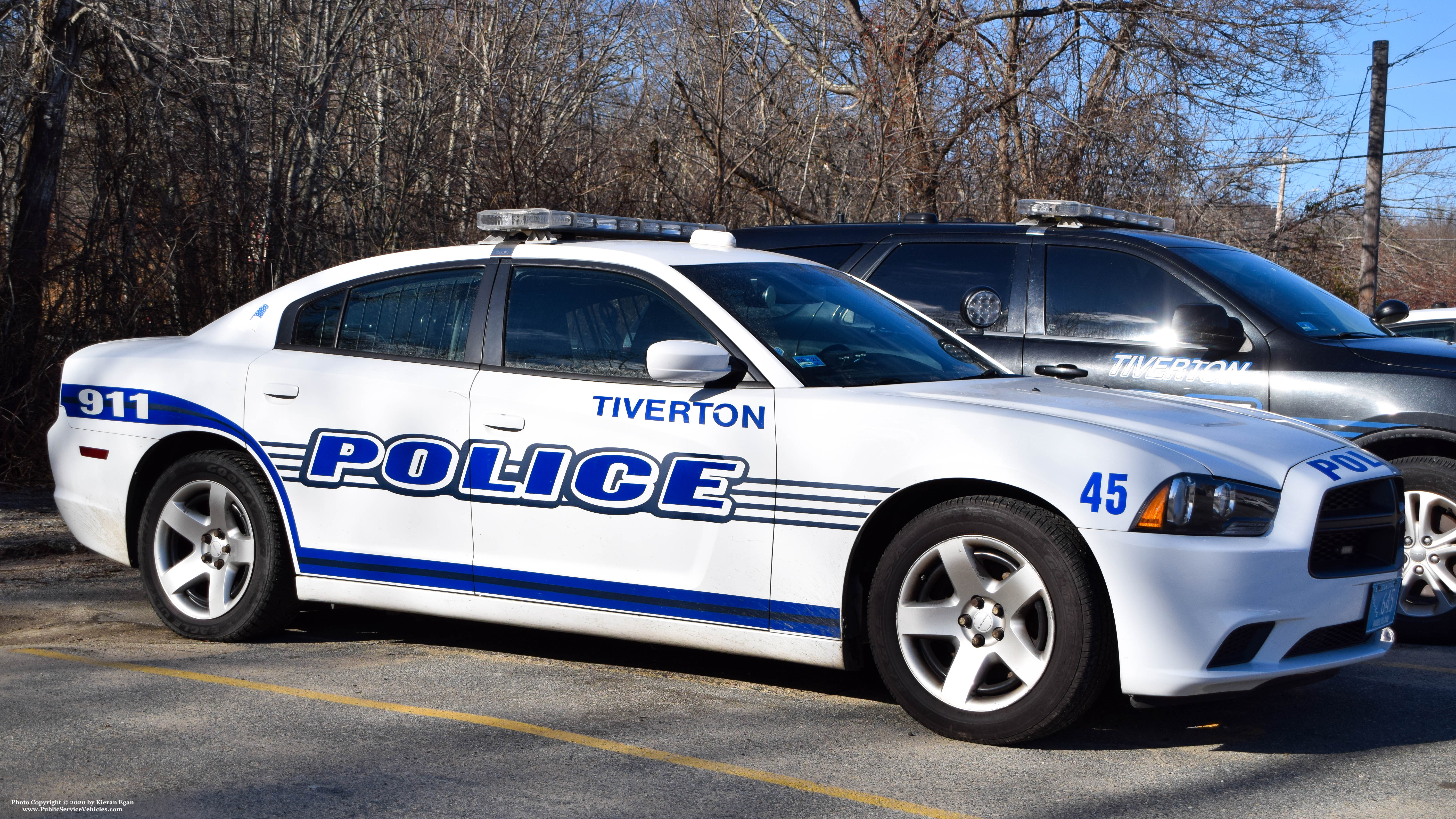 A photo  of Tiverton Police
            Car 45, a 2013 Dodge Charger             taken by Kieran Egan