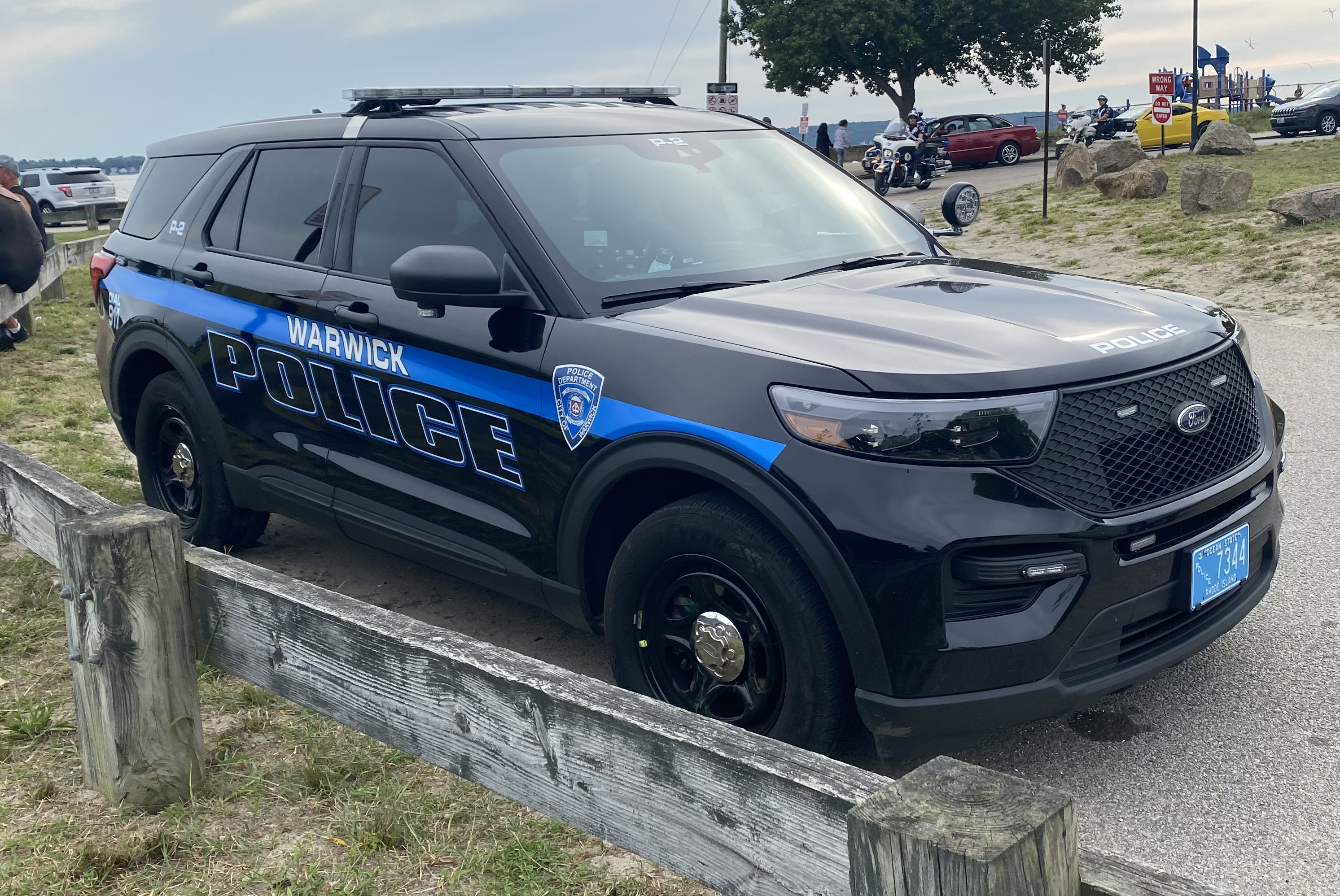 A photo  of Warwick Police
            Cruiser P-2, a 2021 Ford Police Interceptor Utility             taken by @riemergencyvehicles