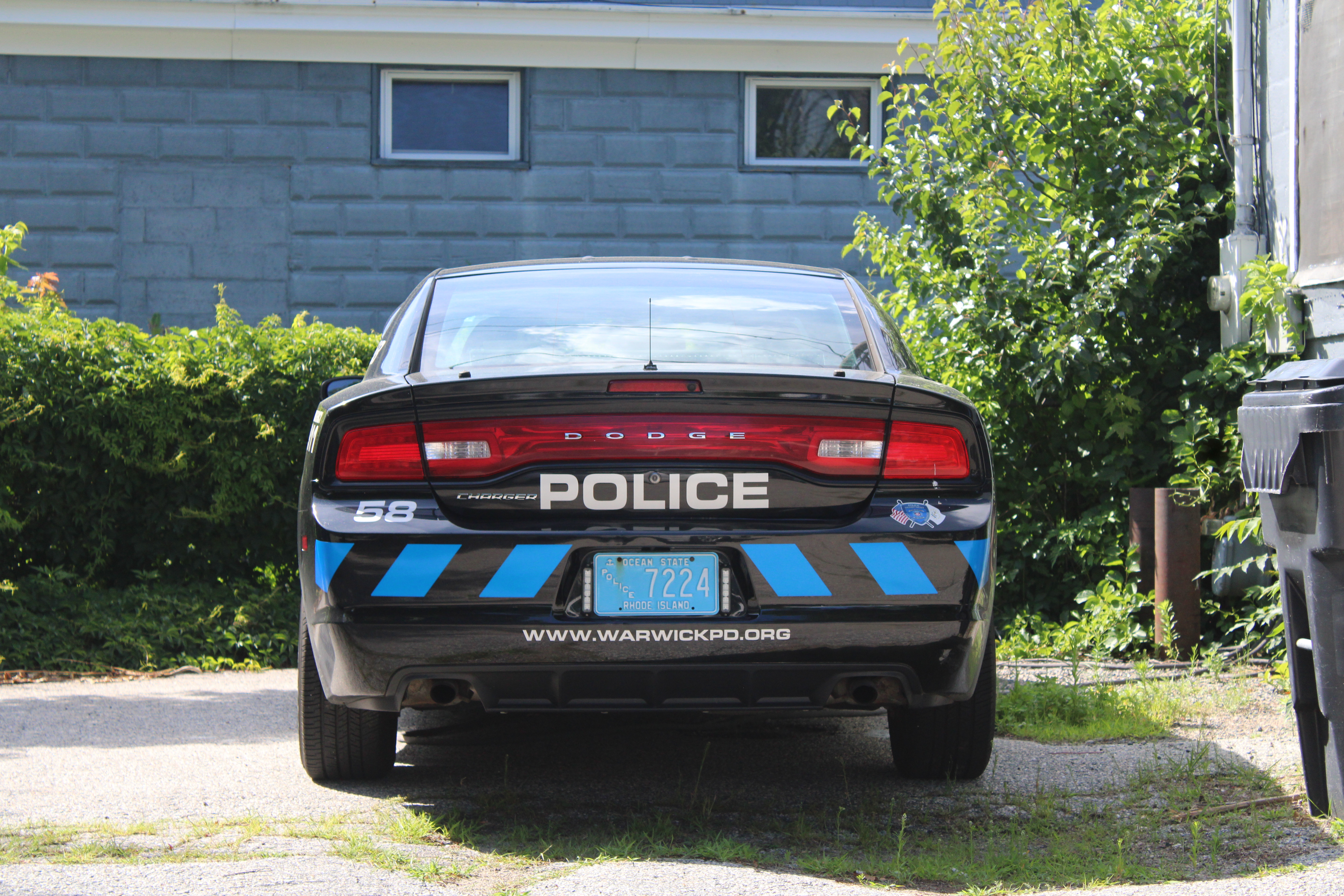 A photo  of Warwick Police
            Cruiser CP-58, a 2014 Dodge Charger             taken by @riemergencyvehicles