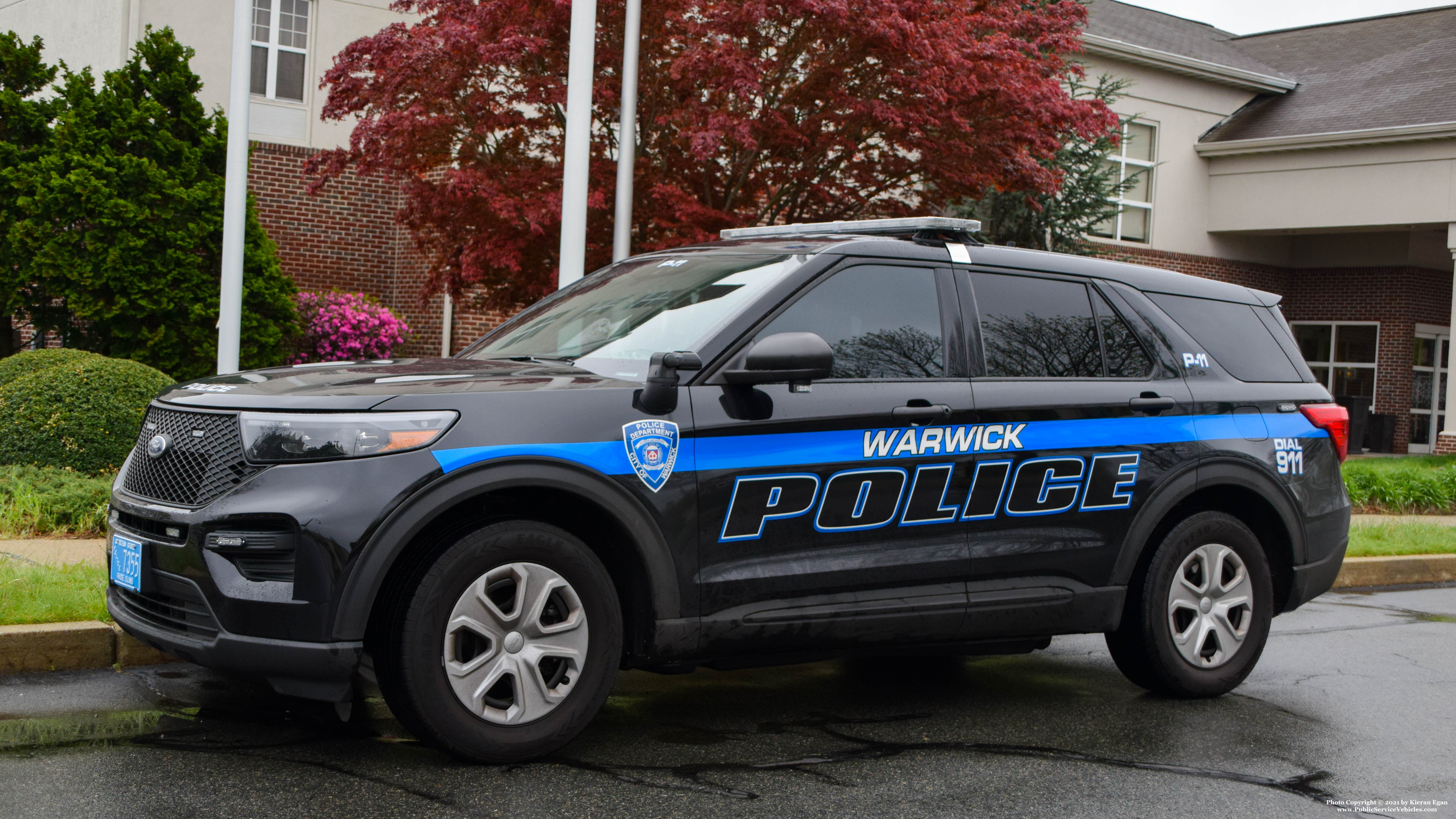 A photo  of Warwick Police
            Cruiser P-11, a 2021 Ford Police Interceptor Utility             taken by Kieran Egan