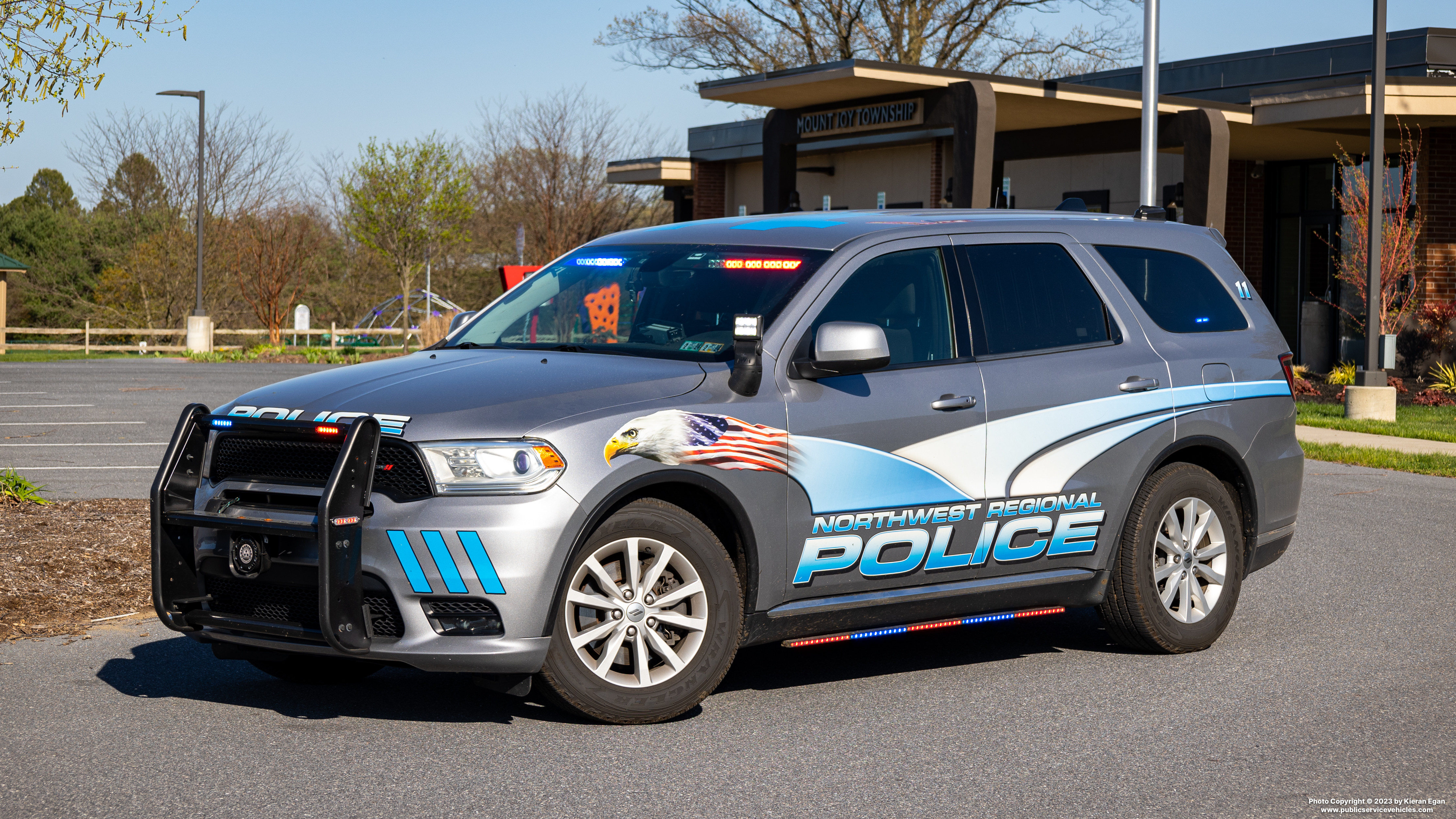 A photo  of Northwest Lancaster County Regional Police
            Car 11, a 2020 Dodge Durango             taken by Kieran Egan