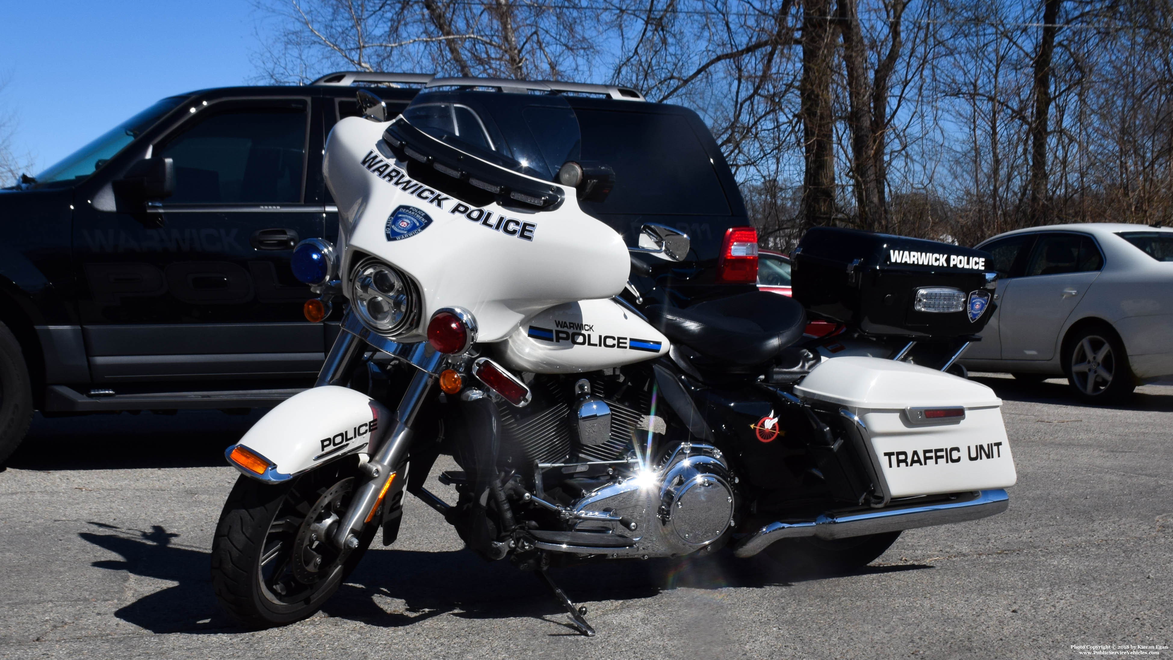 A photo  of Warwick Police
            Motorcycle 2, a 2010-2015 Harley Davidson Electra Glide             taken by Kieran Egan