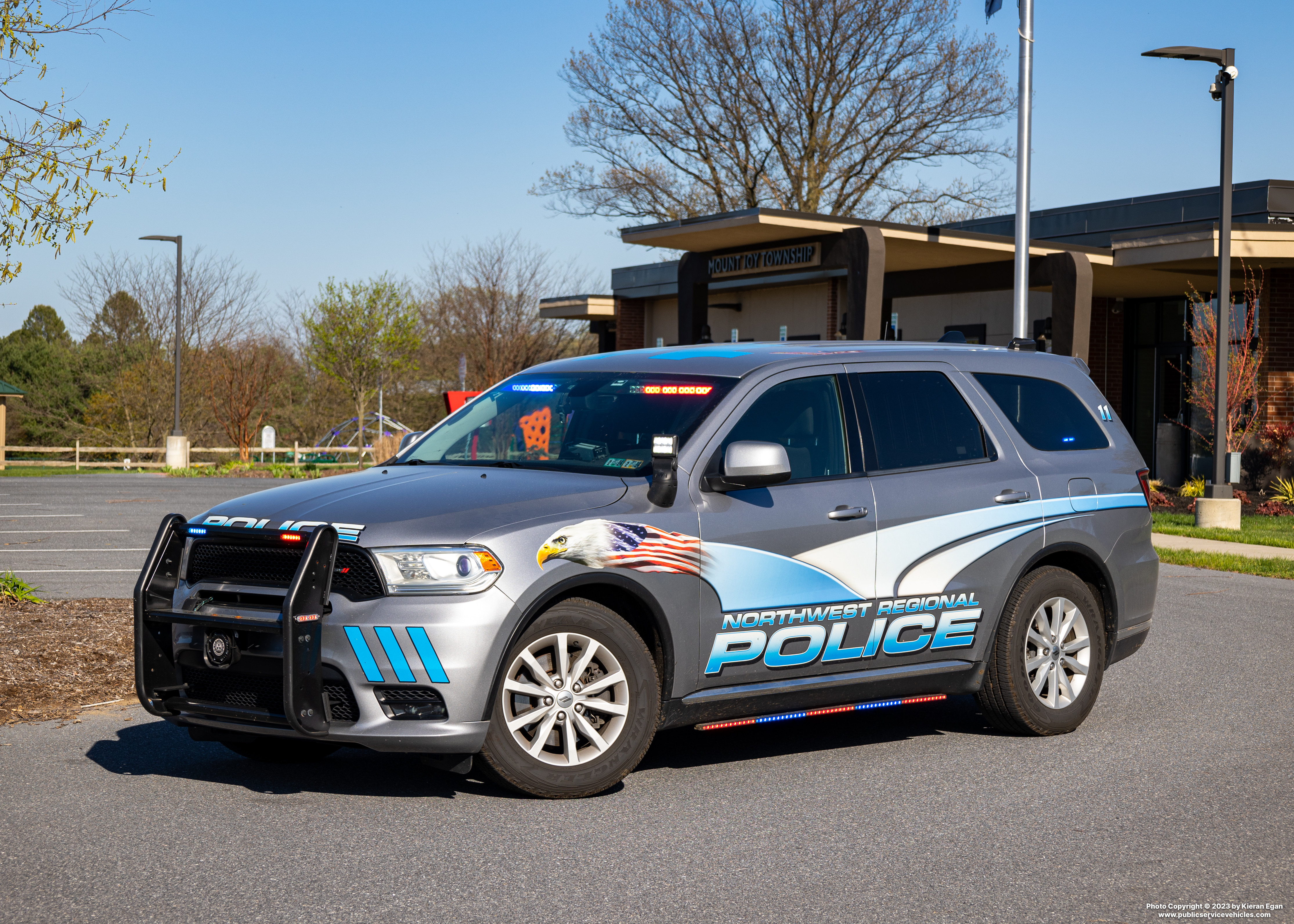 A photo  of Northwest Lancaster County Regional Police
            Car 11, a 2020 Dodge Durango             taken by Kieran Egan