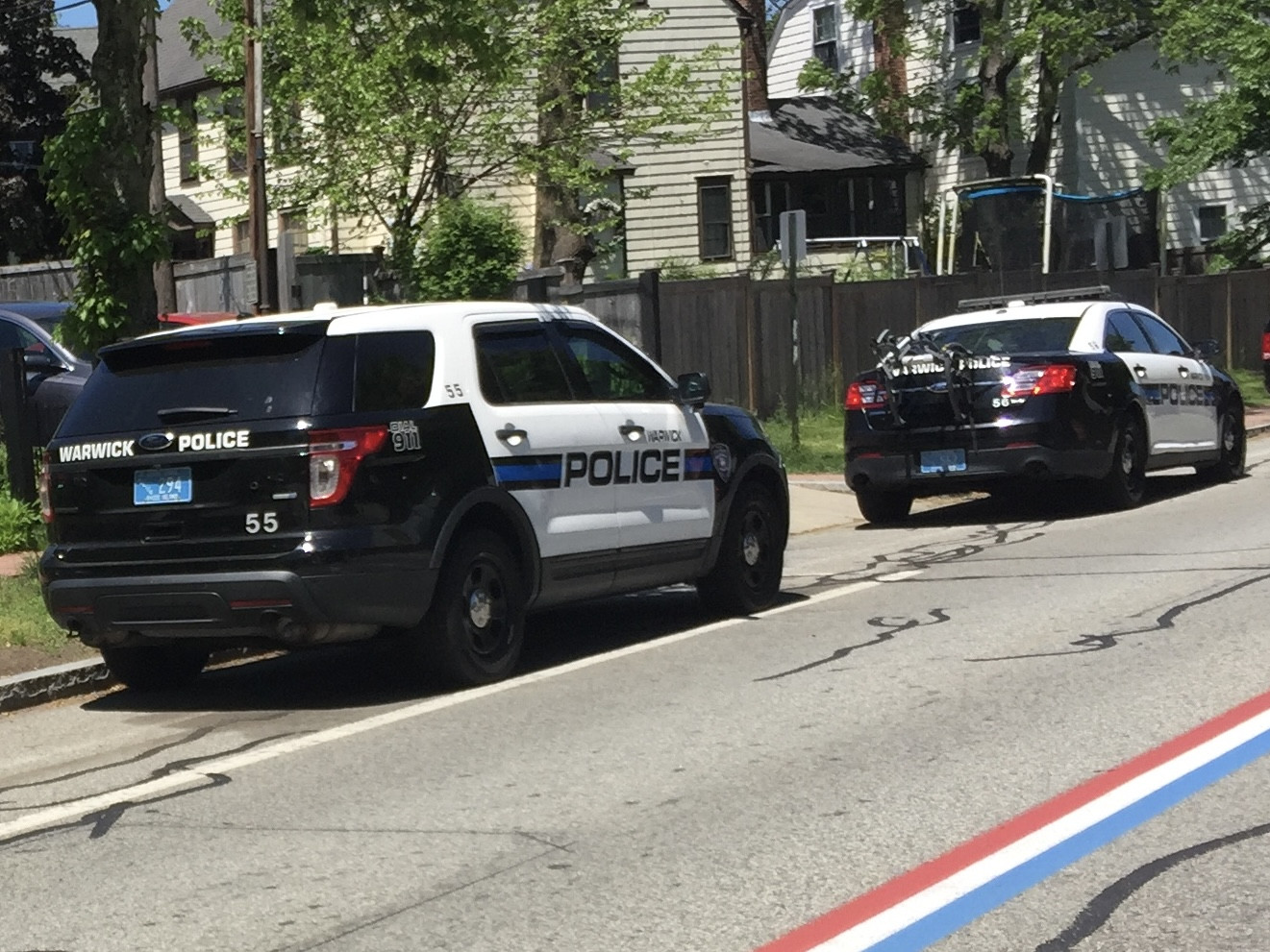 A photo  of Warwick Police
            Cruiser CP-55, a 2014 Ford Police Interceptor Utility             taken by @riemergencyvehicles