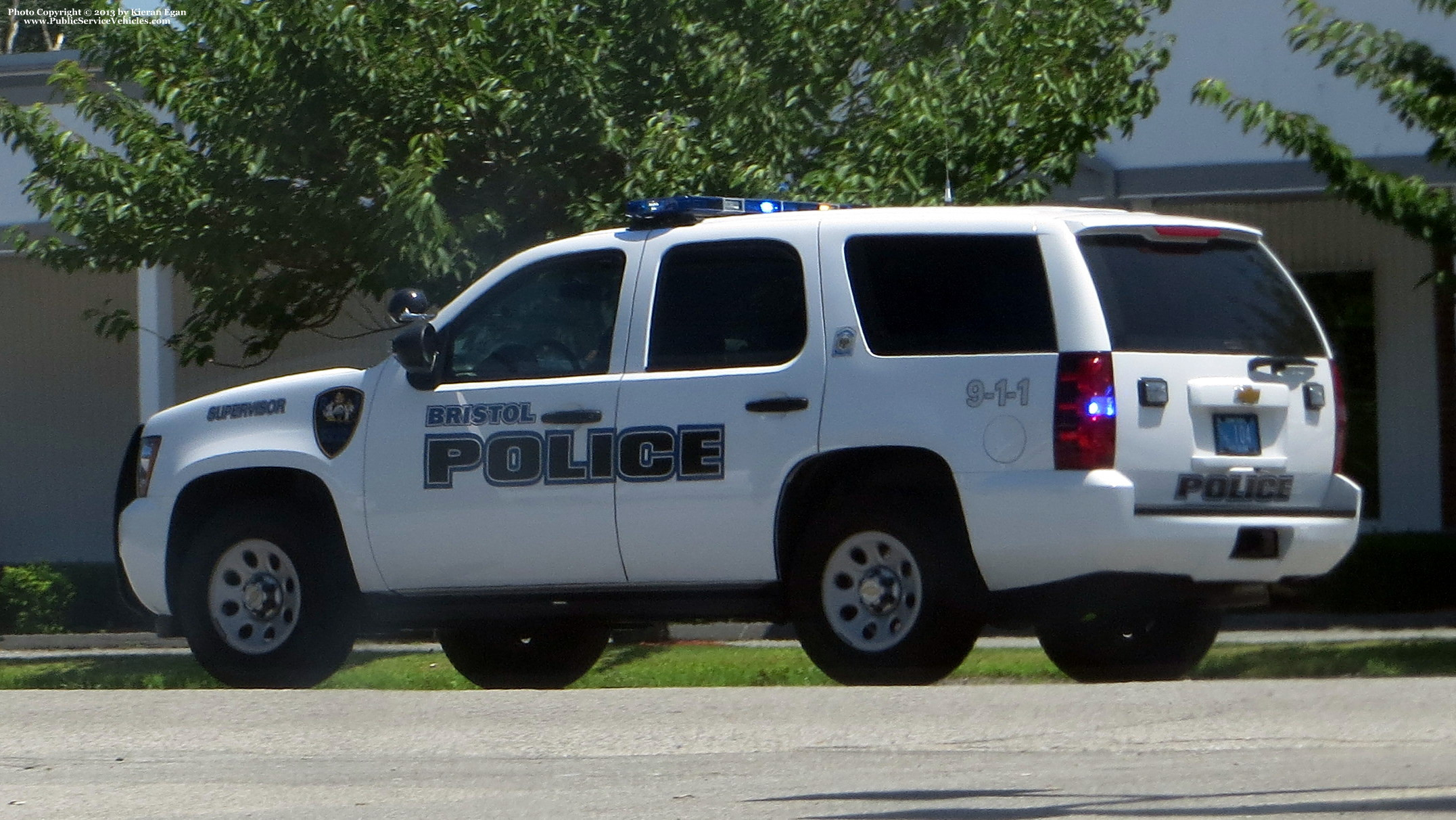 A photo  of Bristol Police
            Cruiser 104, a 2012 Chevrolet Tahoe             taken by Kieran Egan