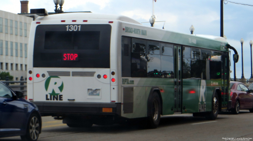 Additional photo  of Rhode Island Public Transit Authority
                    Bus 1302, a 2013 Gillig BRT                     taken by Kieran Egan