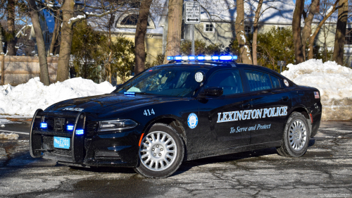 Additional photo  of Lexington Police
                    Cruiser 414, a 2021 Dodge Charger                     taken by Kieran Egan