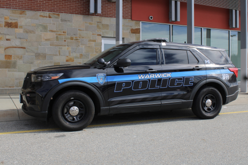 Additional photo  of Warwick Police
                    Cruiser P-13, a 2022 Ford Police Interceptor Utility                     taken by @riemergencyvehicles