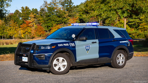 Additional photo  of Massachusetts State Police
                    Cruiser 1795, a 2021 Ford Police Interceptor Utility Hybrid                     taken by Kieran Egan