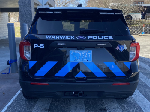 Additional photo  of Warwick Police
                    Cruiser P-5, a 2021 Ford Police Interceptor Utility                     taken by @riemergencyvehicles