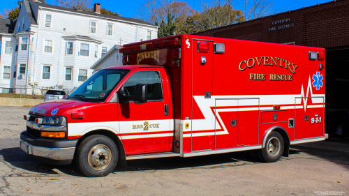 Additional photo  of Coventry Fire District
                    Rescue 2, a 2014 Chevrolet G4500/2006 Osage                     taken by Kieran Egan