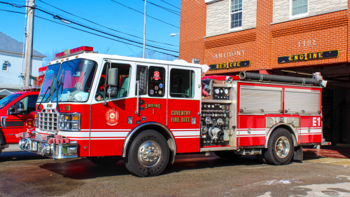 Additional photo  of Coventry Fire District
                    Engine 1, a 2001 Ferrara Inferno                     taken by Kieran Egan