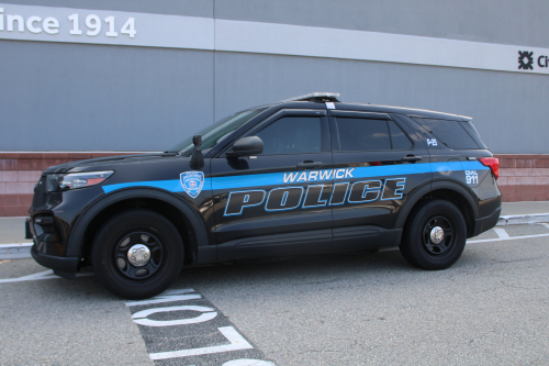 Additional photo  of Warwick Police
                    Cruiser P-25, a 2021 Ford Police Interceptor Utility                     taken by Kieran Egan