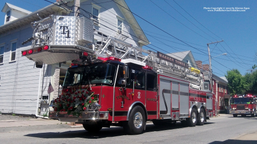 Additional photo  of Warren Fire
                    Tower 1, a 2008 E-One Cyclone II                     taken by Kieran Egan