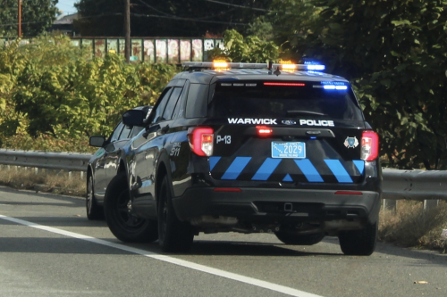 Additional photo  of Warwick Police
                    Cruiser P-13, a 2022 Ford Police Interceptor Utility                     taken by @riemergencyvehicles