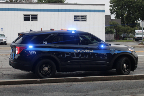 Additional photo  of Warwick Police
                    Cruiser P-28, a 2022 Ford Police Interceptor Utility                     taken by @riemergencyvehicles