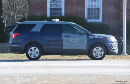 Additional photo  of Massachusetts State Police
                    Cruiser 790, a 2019 Ford Police Interceptor Utility                     taken by Kieran Egan