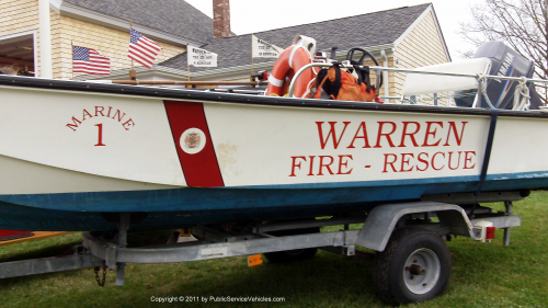 Additional photo  of Warren Fire
                    Marine 1, a 1990-2011 Marine Unit                     taken by Kieran Egan