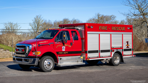 Additional photo  of Little Compton Fire
                    Squad 1, a 2009 Ford F-650/E-One                     taken by Kieran Egan