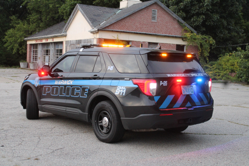 Additional photo  of Warwick Police
                    Cruiser P-25, a 2021 Ford Police Interceptor Utility                     taken by @riemergencyvehicles