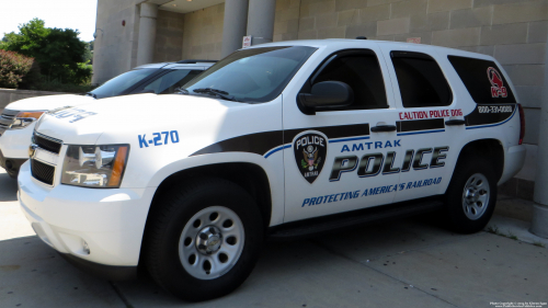 Additional photo  of Amtrak Police
                    Cruiser 270, a 2007-2014 Chevrolet Tahoe                     taken by Kieran Egan